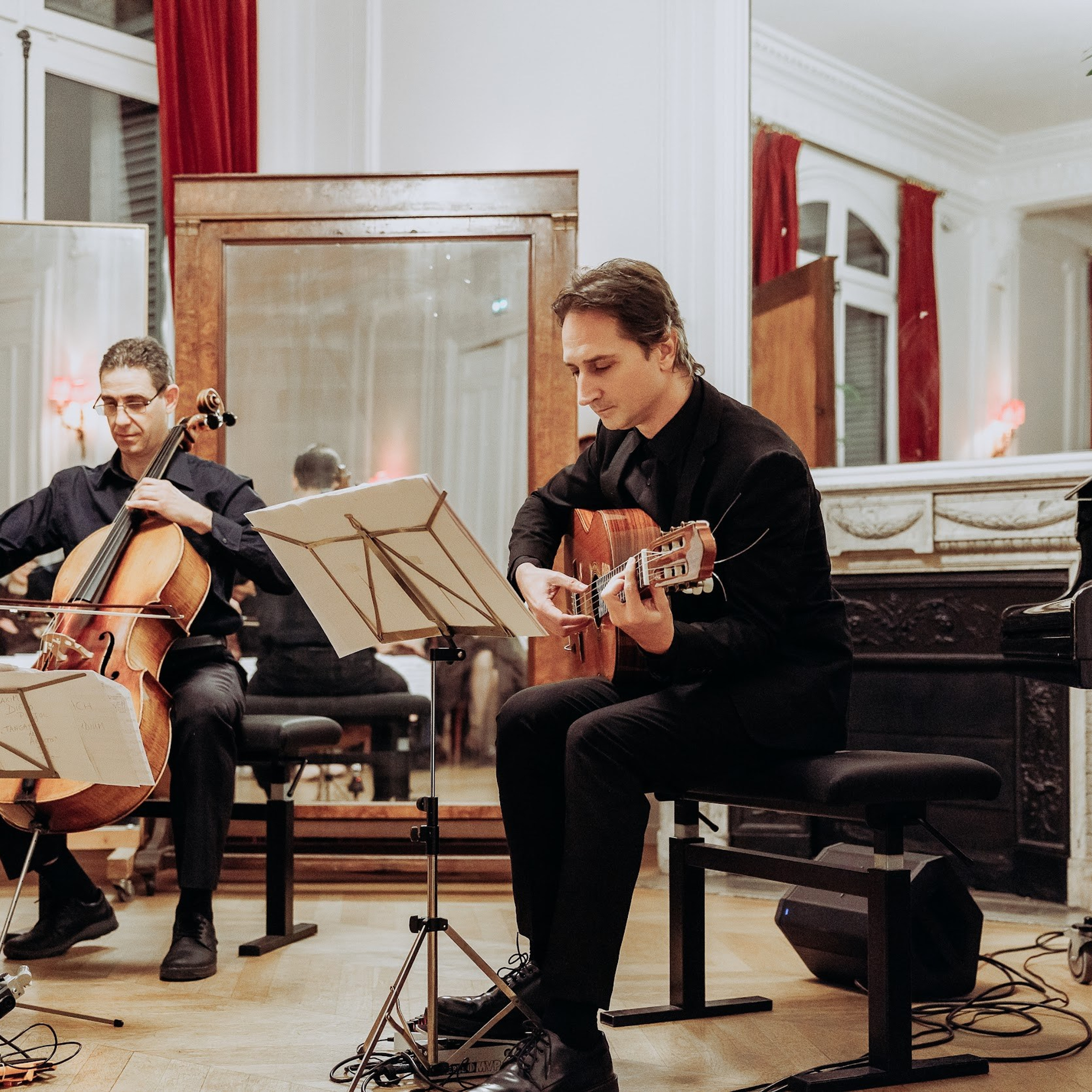 Guitare & cello paracelsus duo. Photographe à Paris