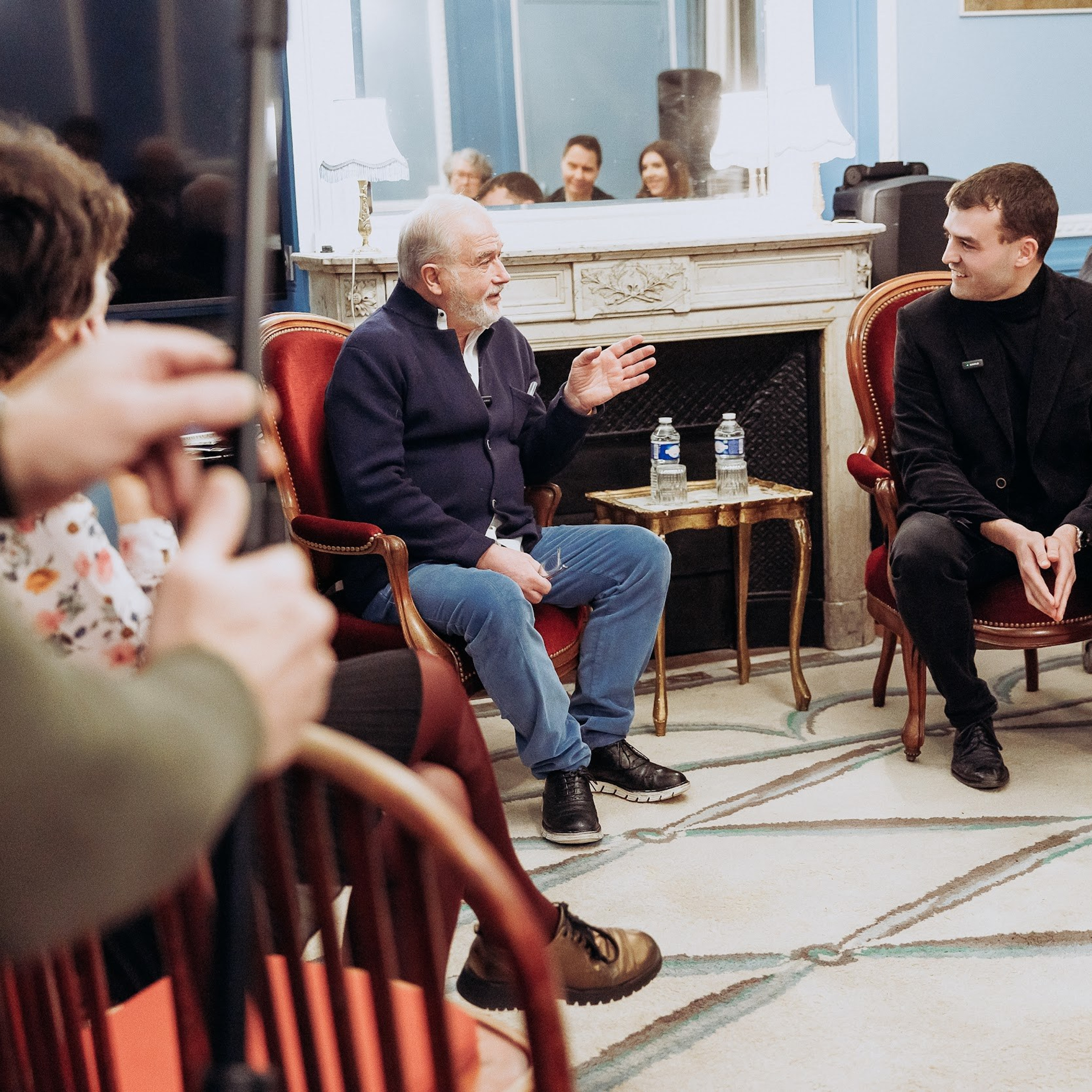 Michel Canesi à la présentation de son livre (éditions Plon). Photographe à Paris