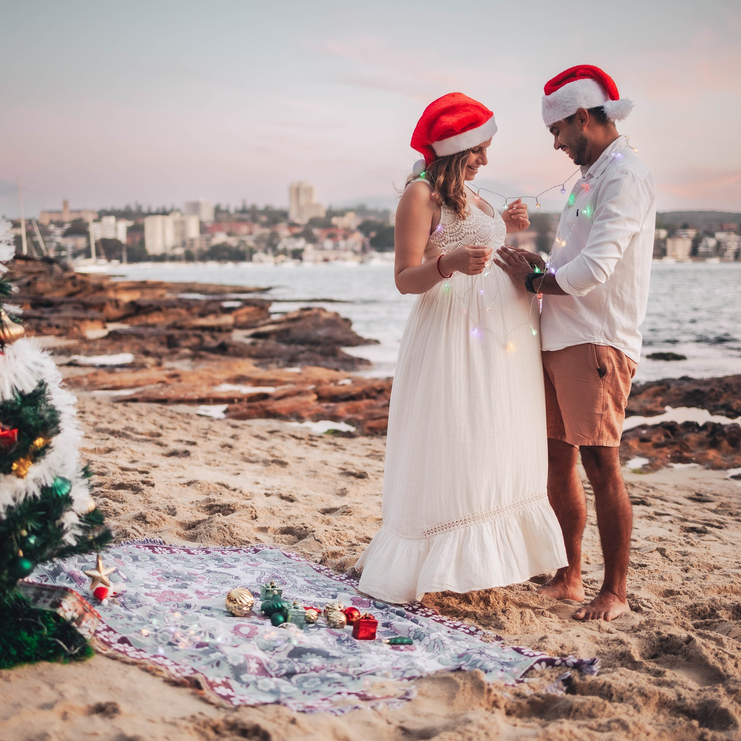 Heather + Tulio + Pregnant + Christmas