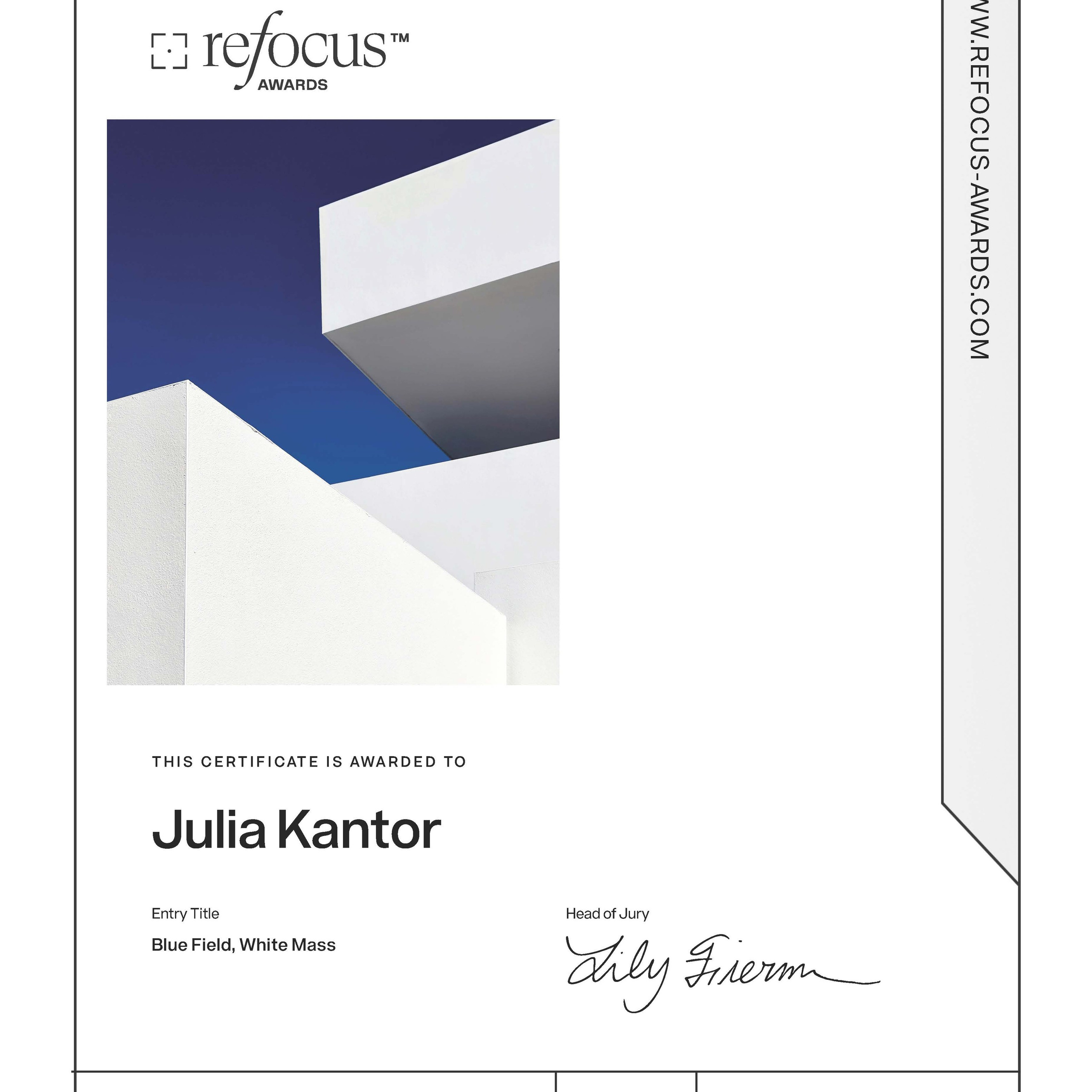 REFOCUS. Julia Kantor | Architecture & Abstract Photographer