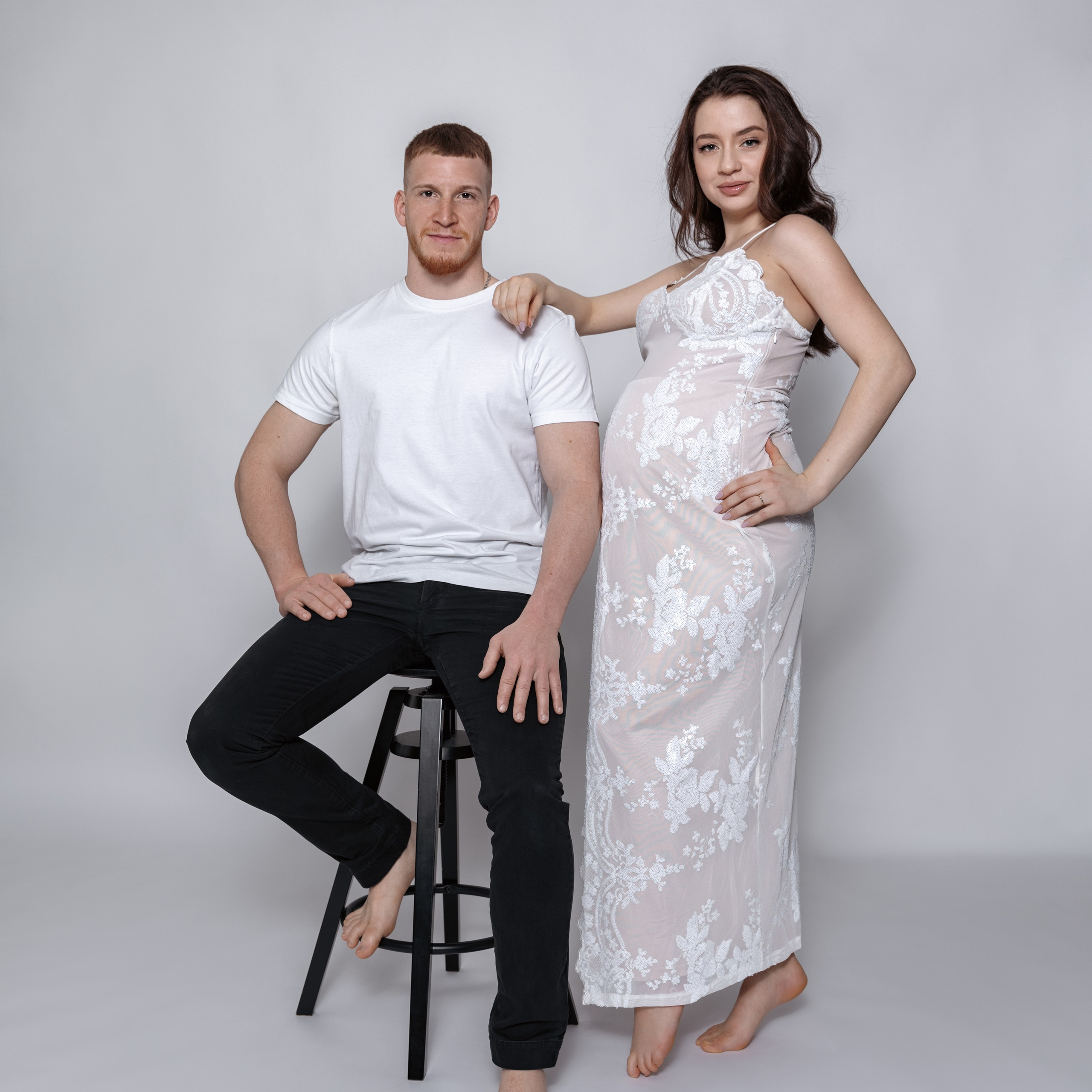 Babybauchshooting mit Familie