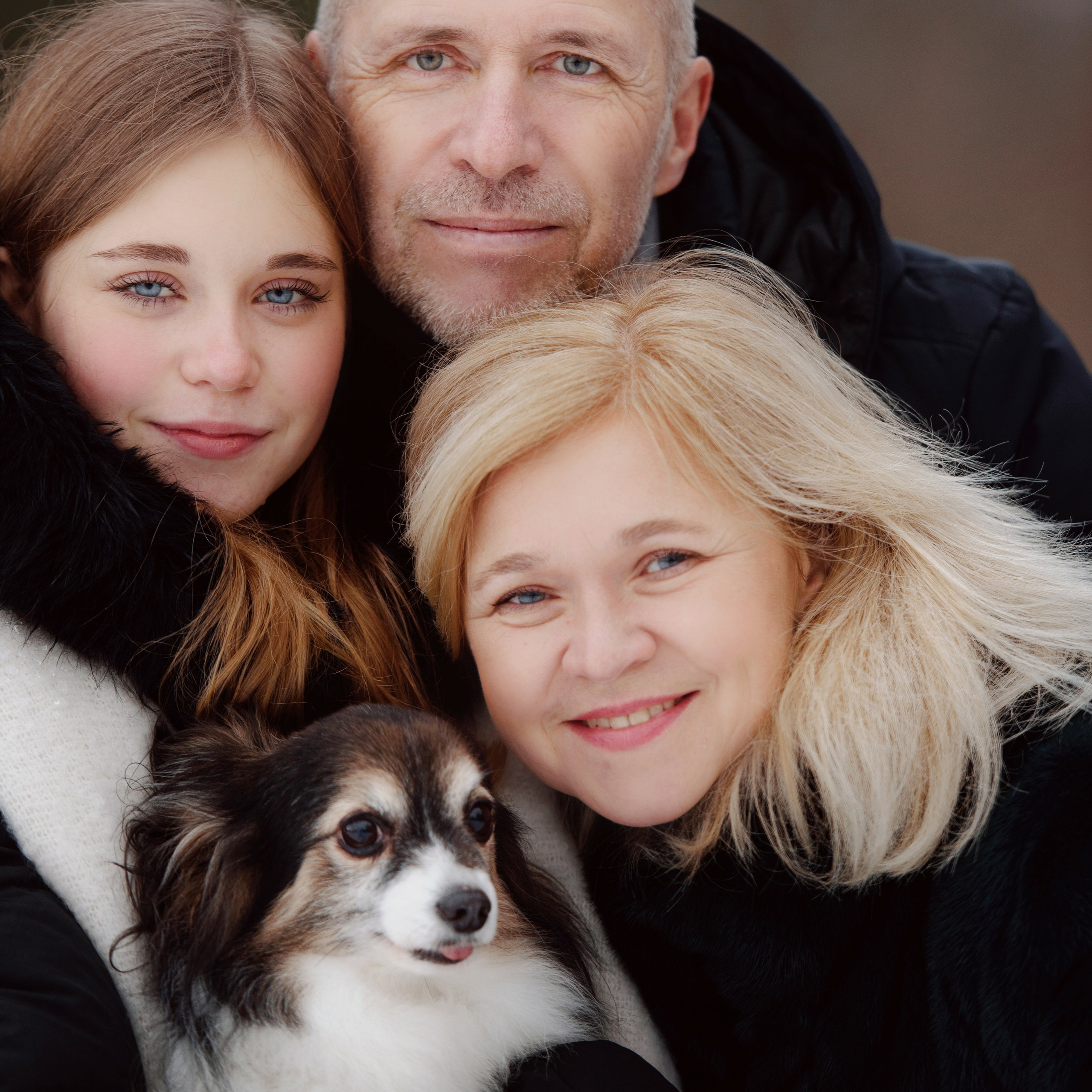 Анна с семьёй