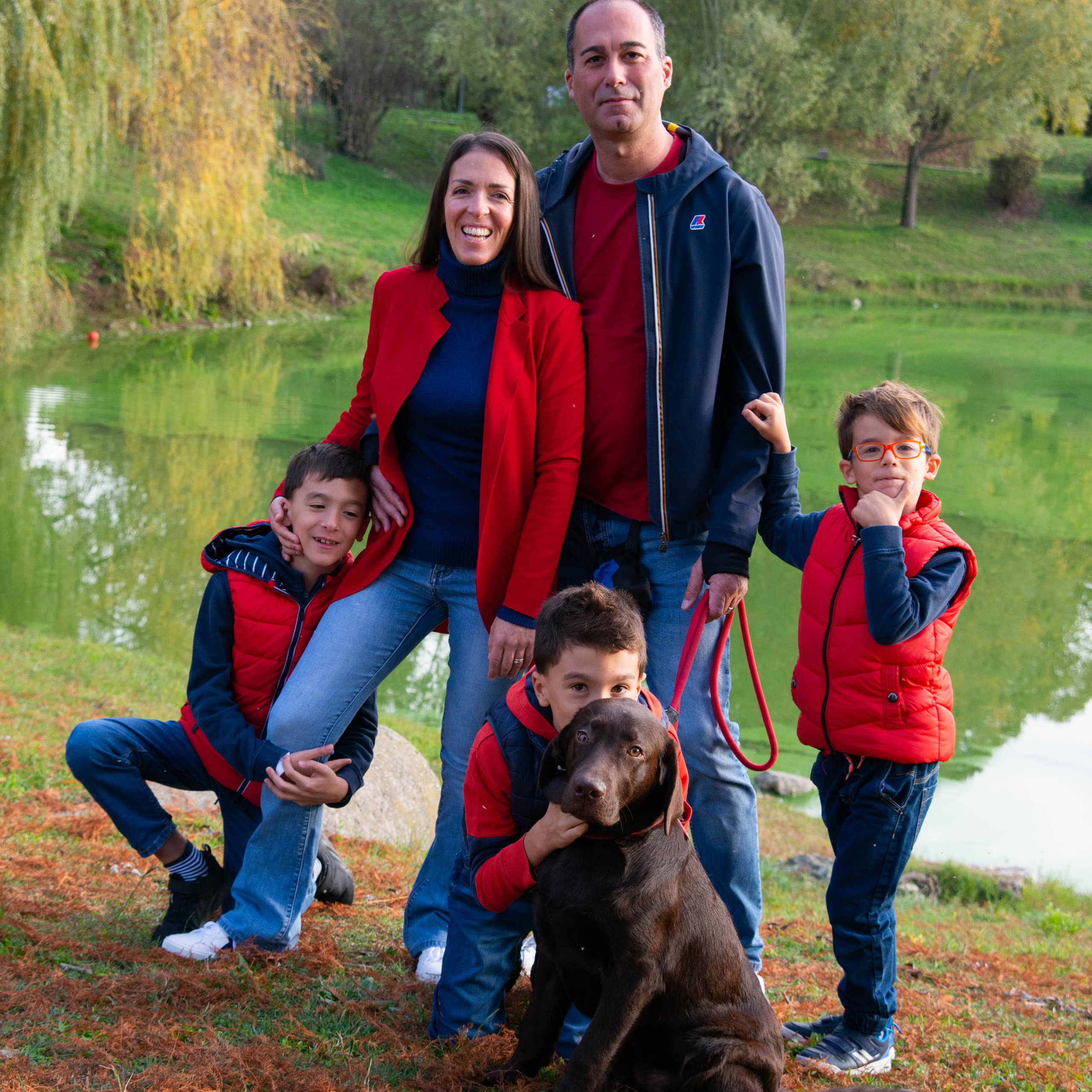 Big family session in Milan, Italy
