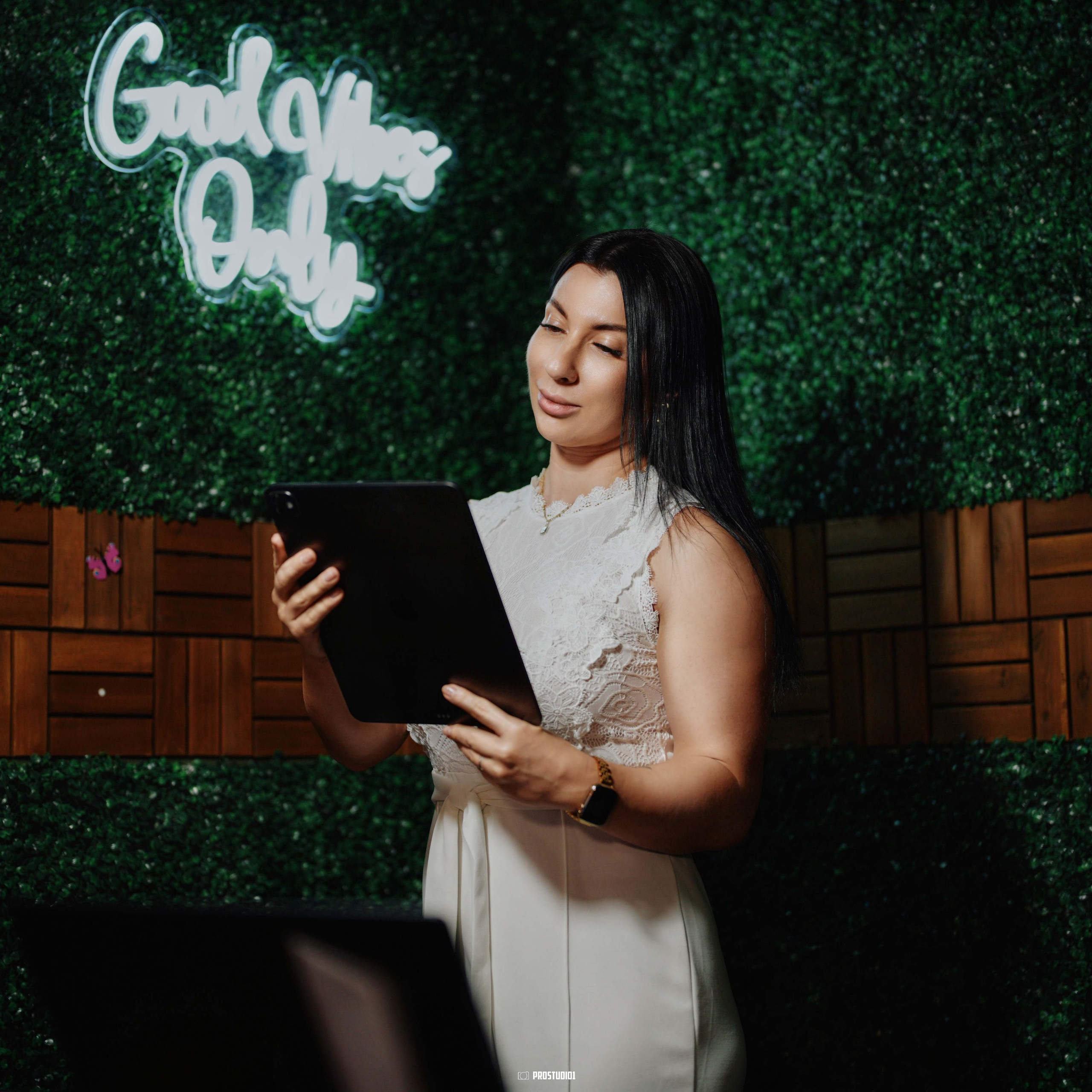 Lifestyle content being filmed in a cozy studio set at ProStudio1 Hollywood, FL — great for podcasts, coaching content, and brand storytelling near Miami.