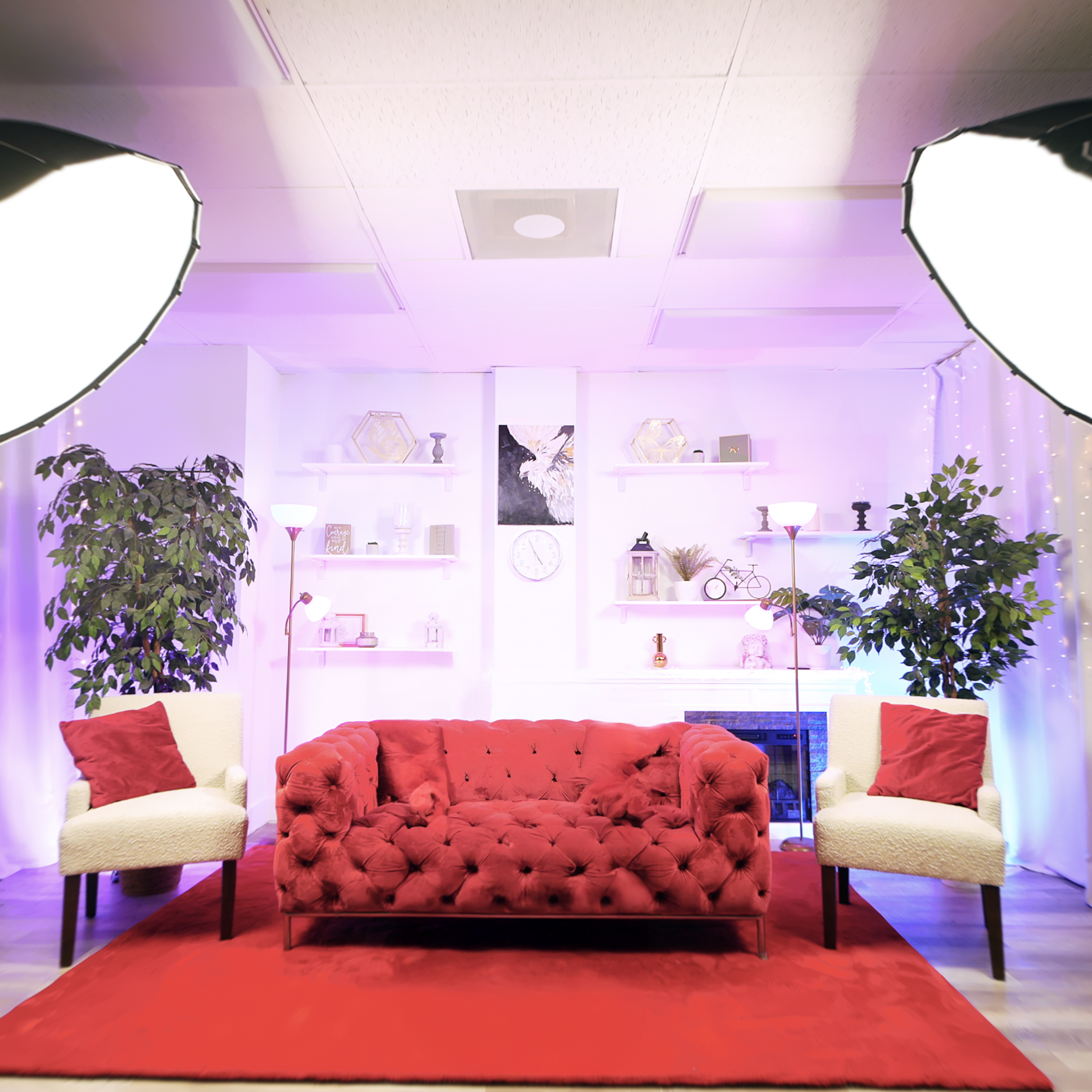 ZONE #3 — WHITE SET. Podcast & Photo Studio in Hollywood, FL | ProStudio1