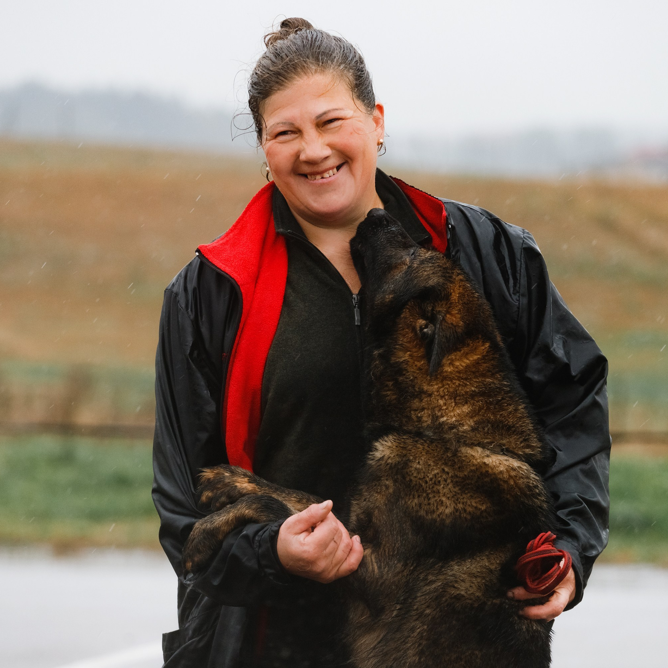 Rainy dog show in Grodno