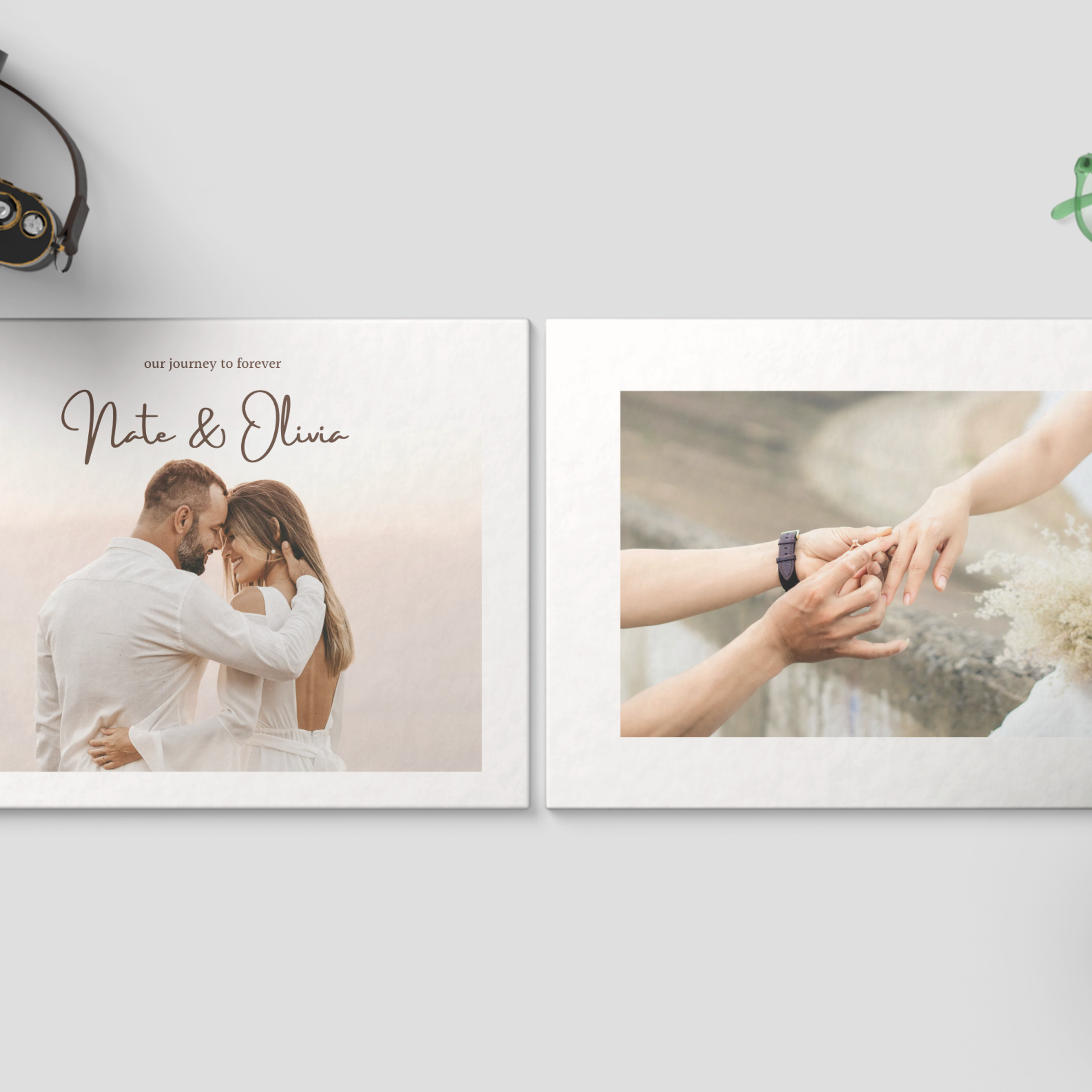 Hardcover Wedding book