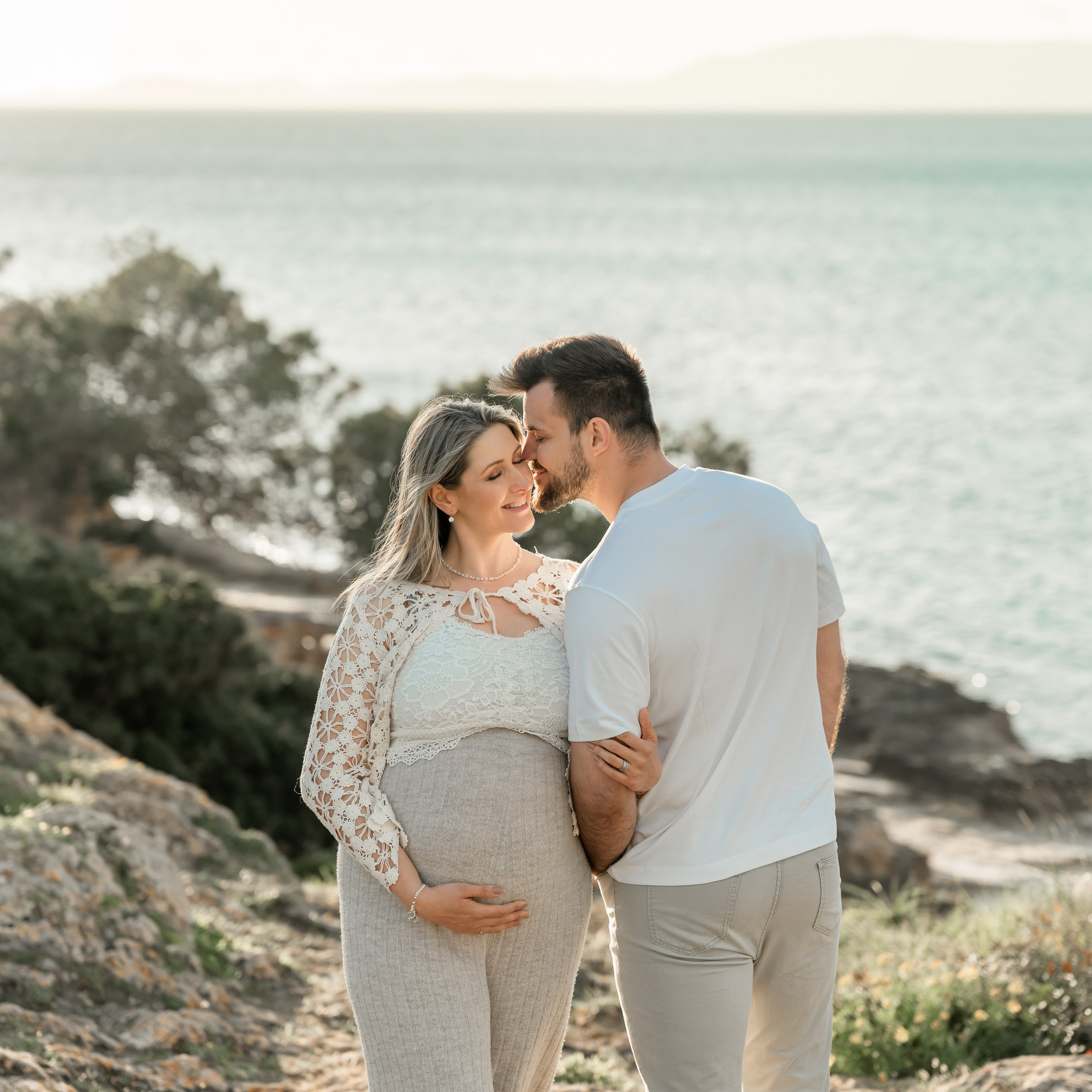 Schwangerschaftsshooting am Meer