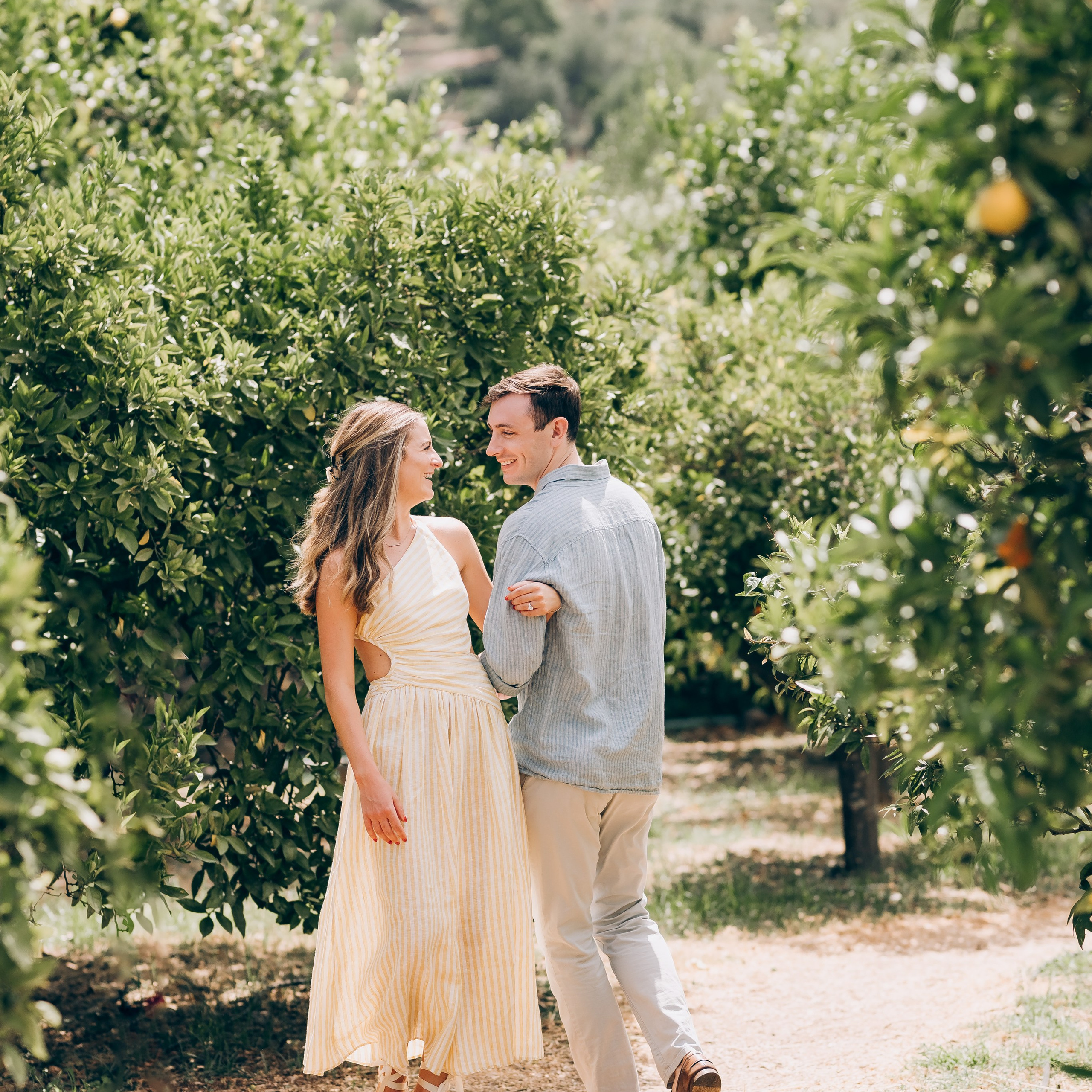 Relaxed Couple Session in Mallorca — Citrus Fields & Seaside