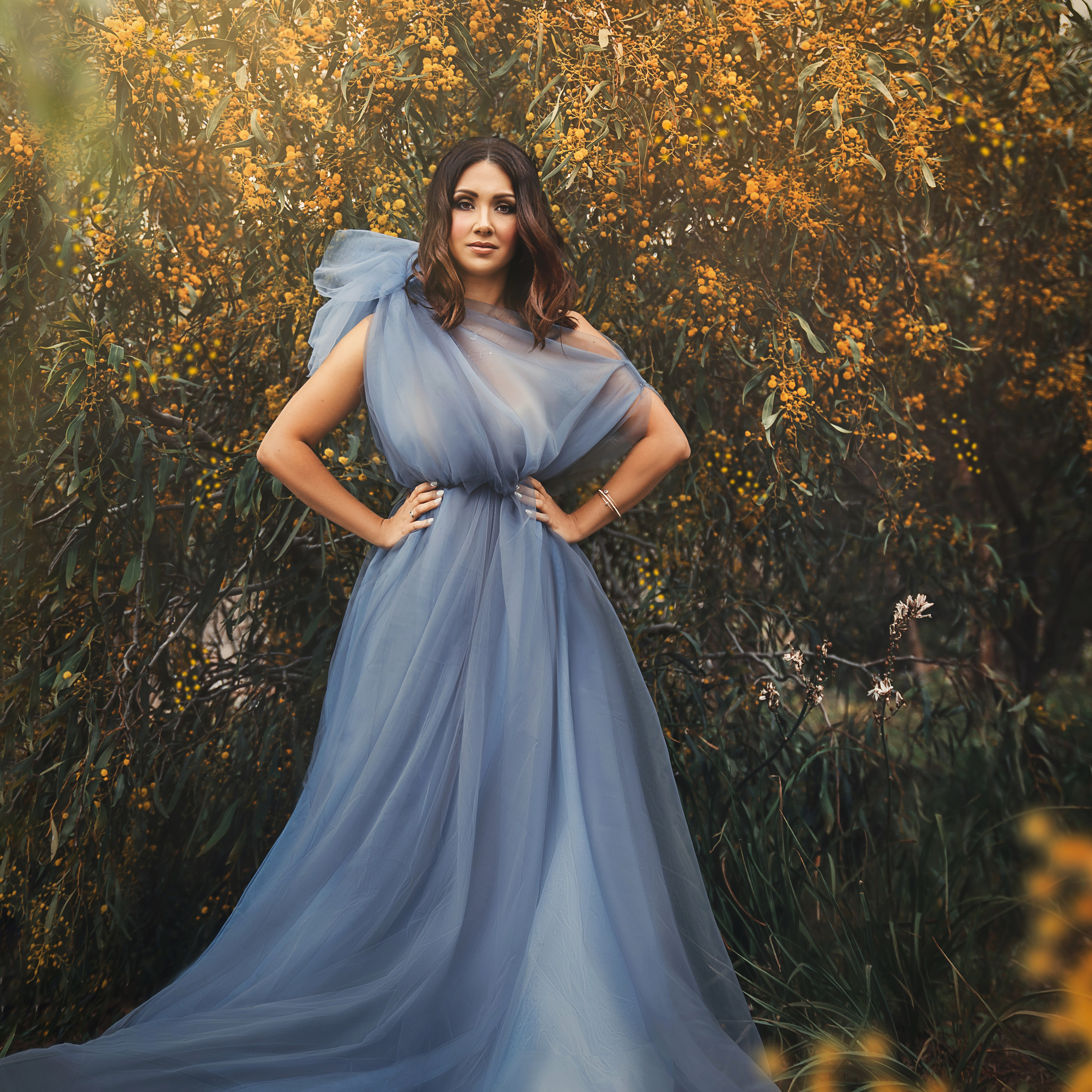 Blue tulle dress #11 10€