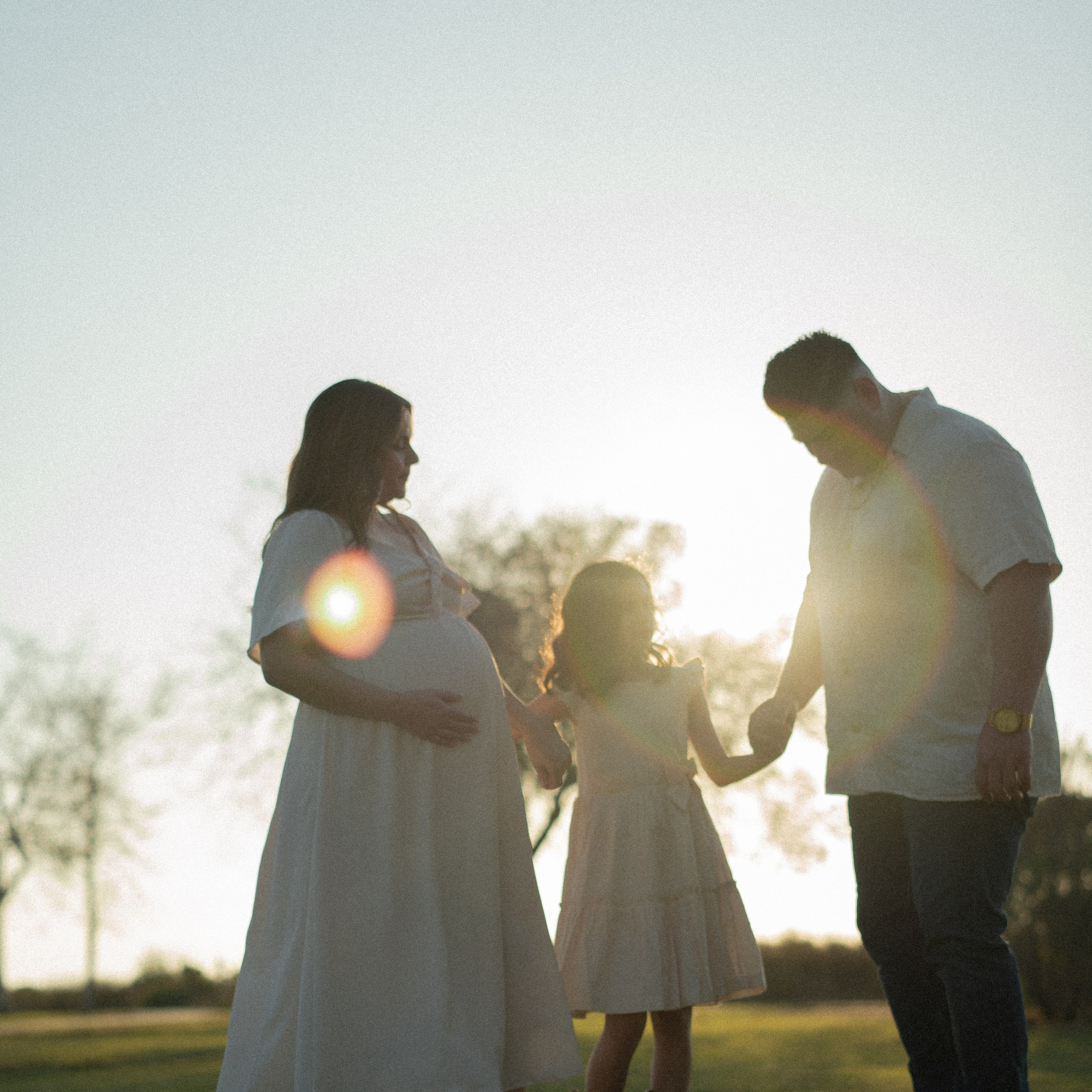 Family walk and wonderful 9 month of pregnancy