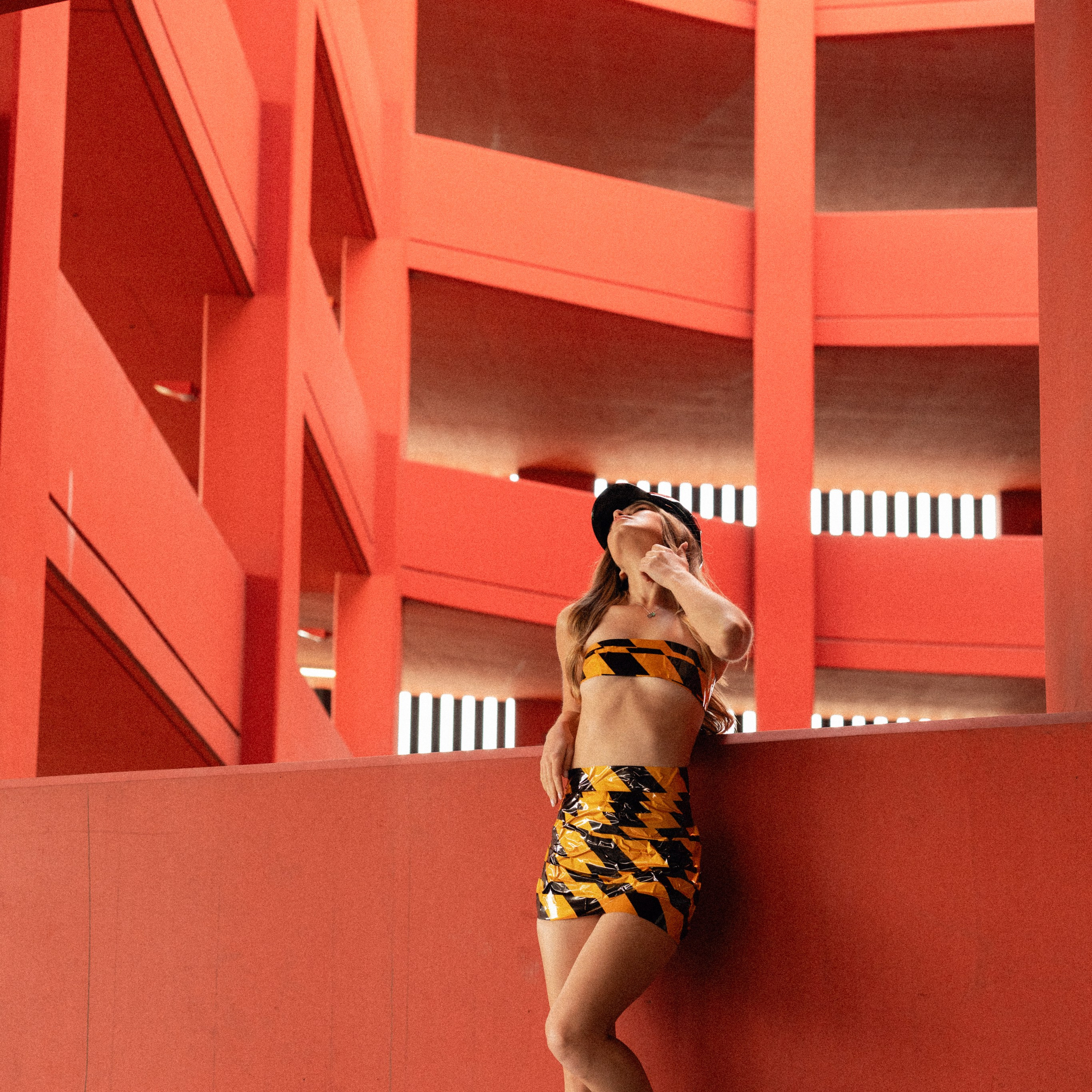 Fun in the parking lot. DTLA shoot