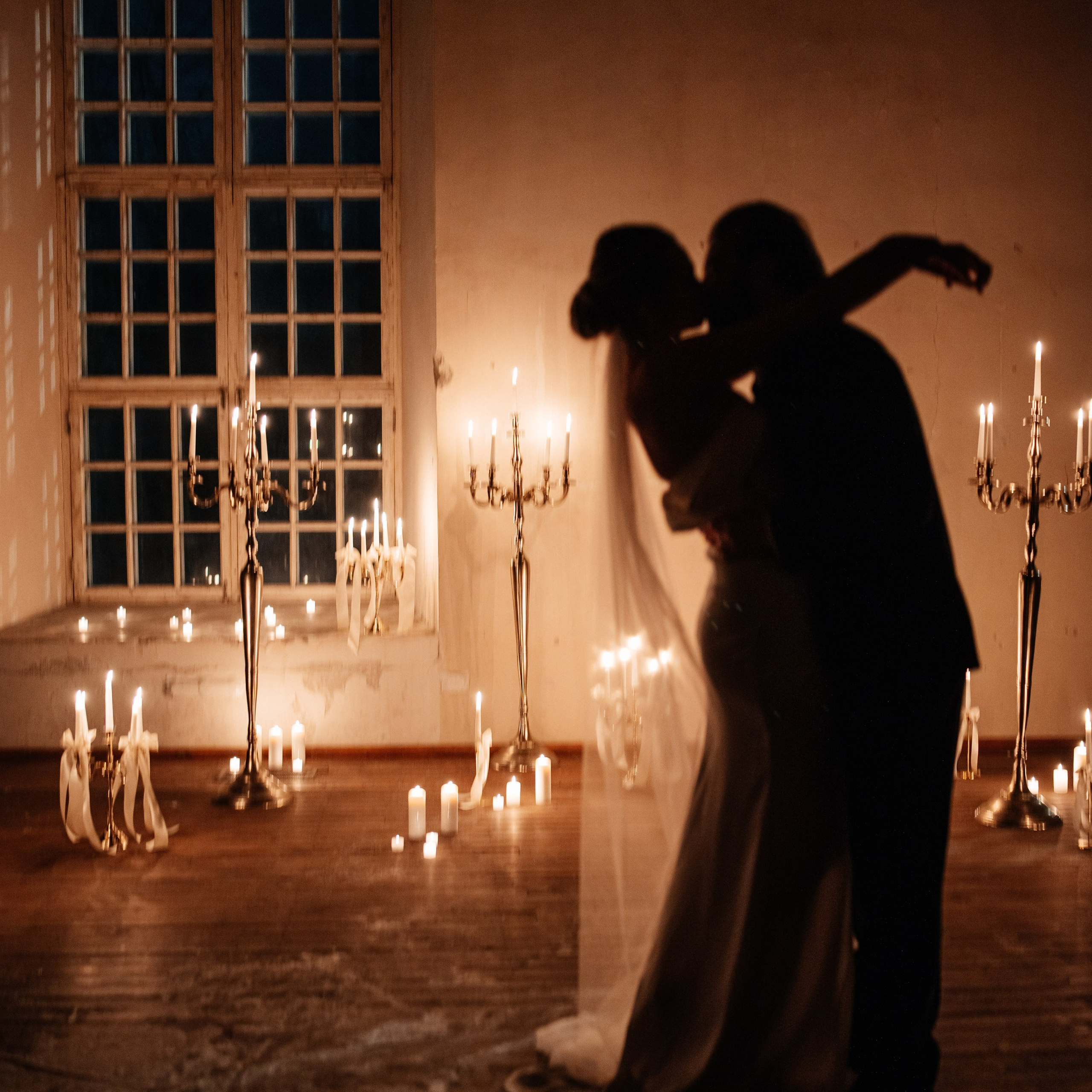 Winter Castle with Candles