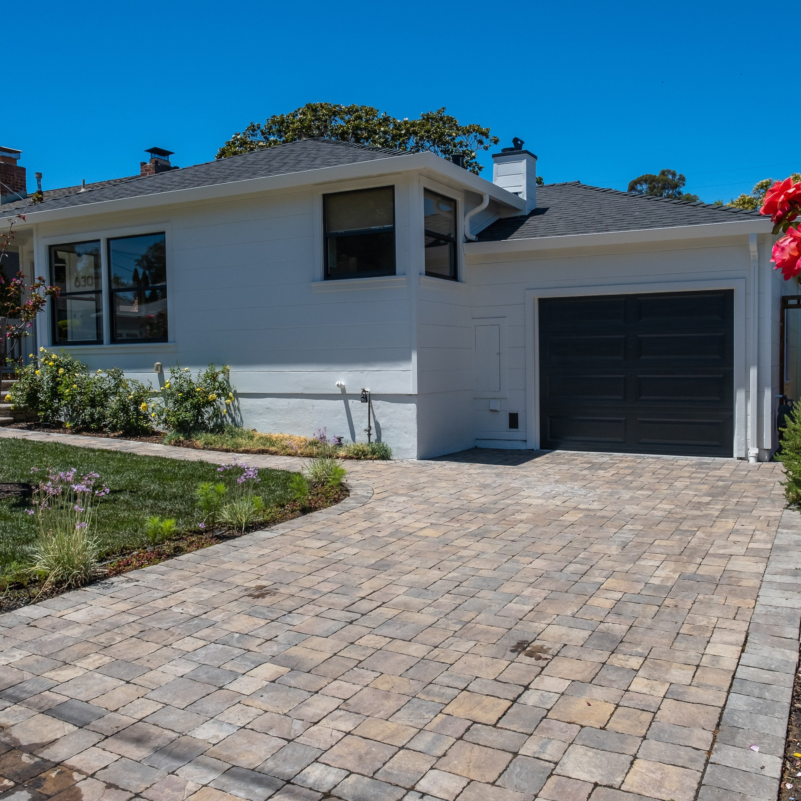 Modern residential home exterior real estate photo  Austin Texas