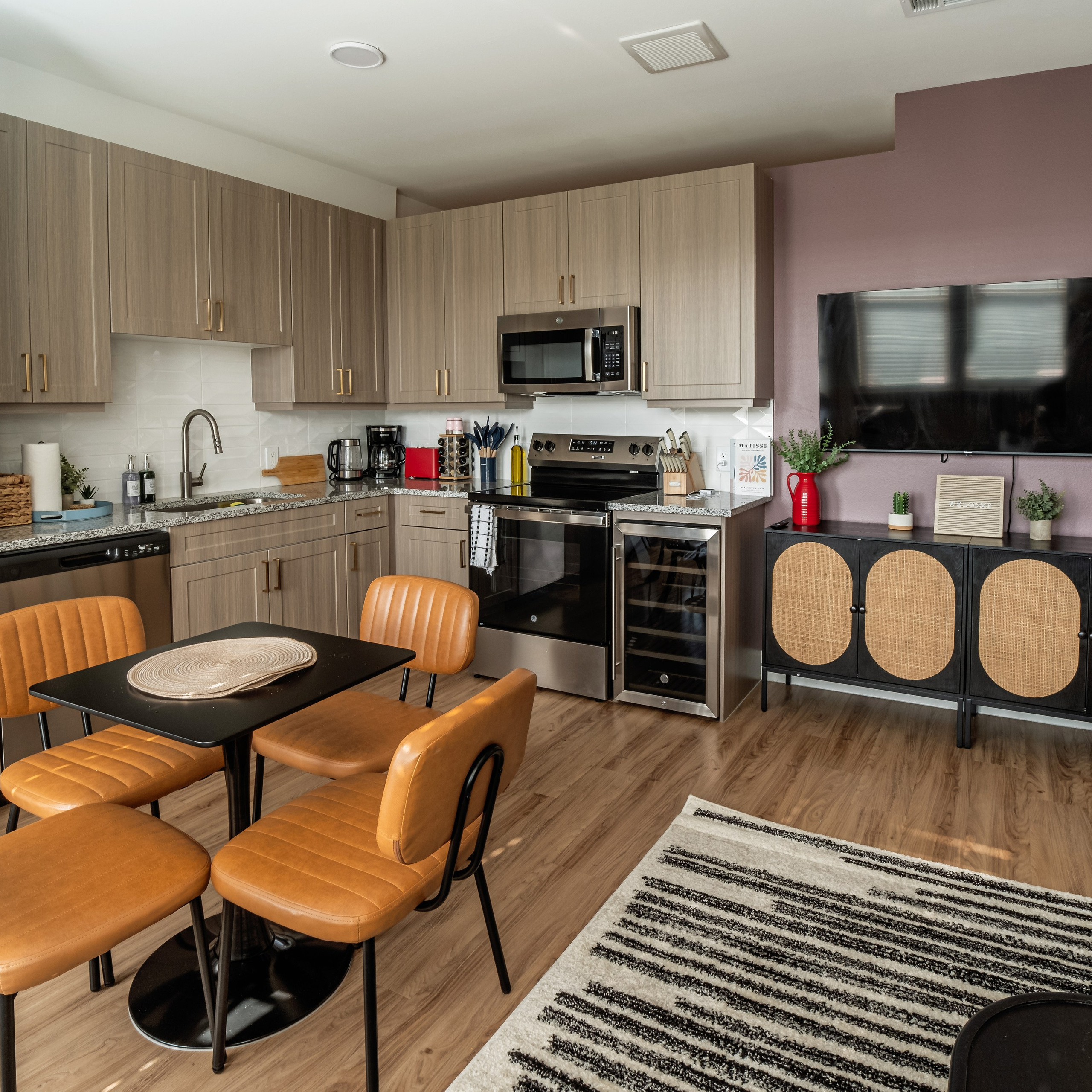 Luxury contemporary kitchen design photography in Austin TX