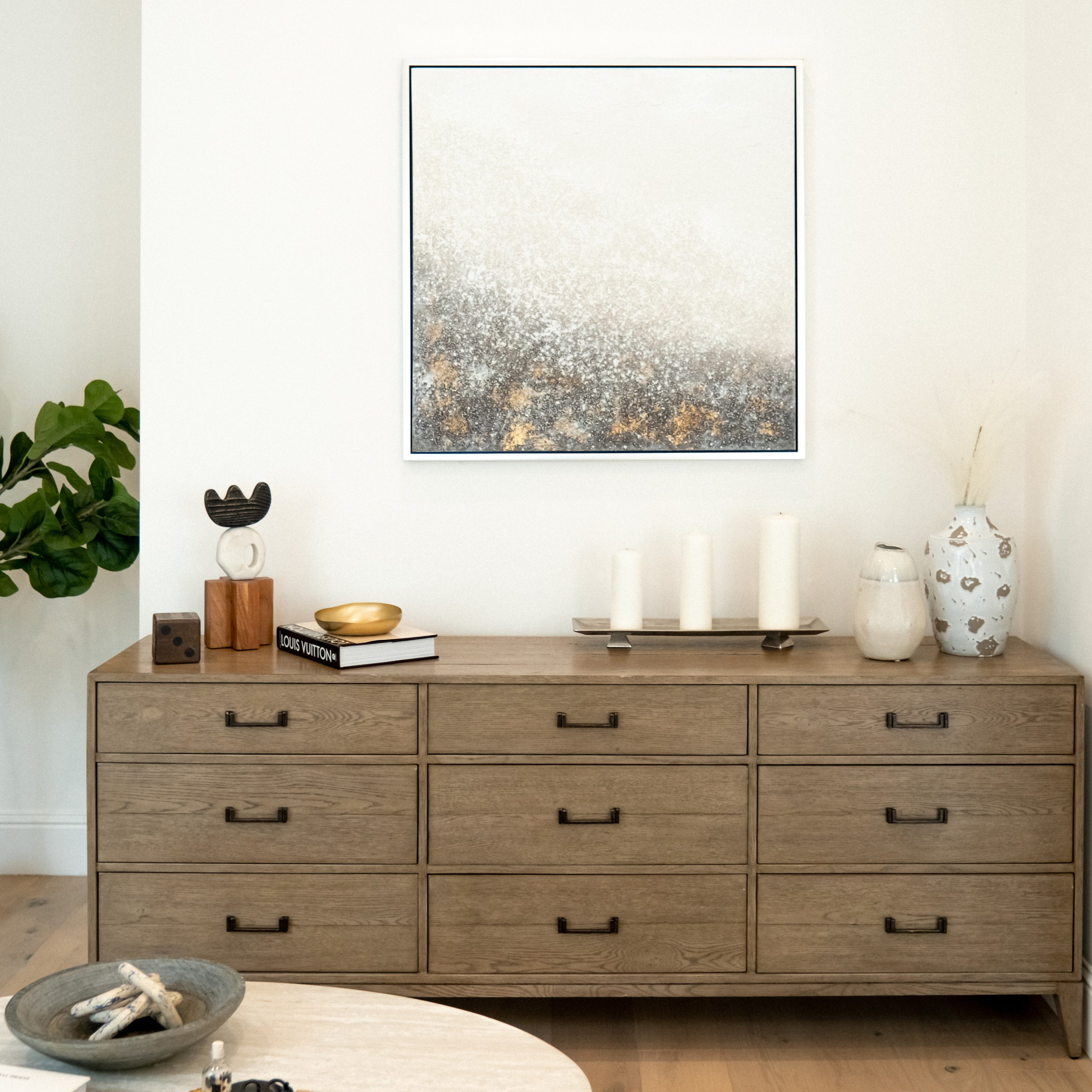 Luxury home decor styling detail captured by Austin interior design photographer