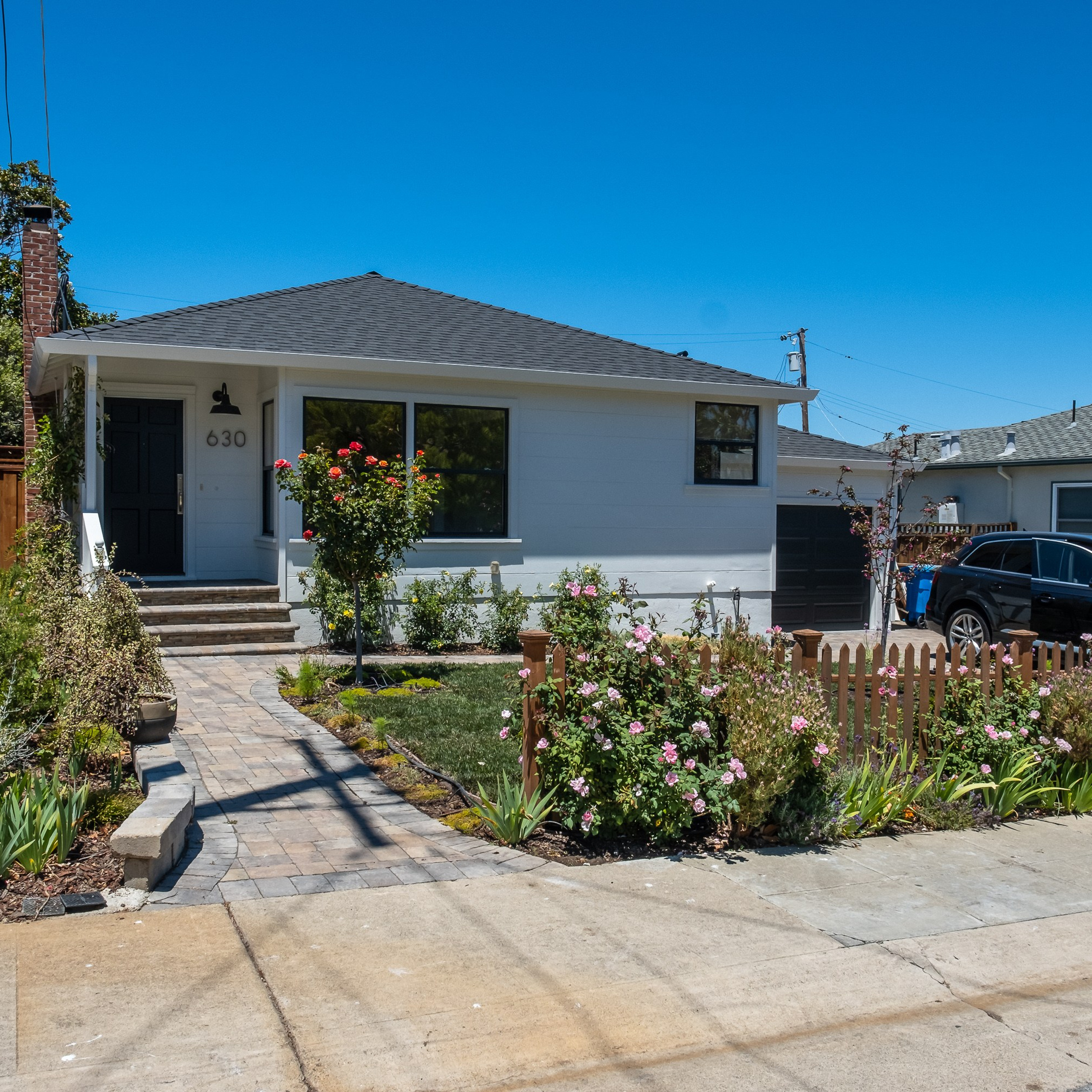 Modern residential home exterior real estate photo  Austin Texas