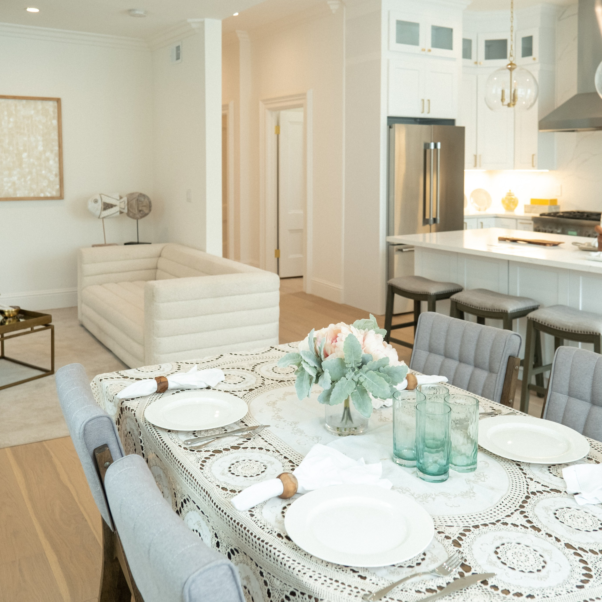 Elegant interior decor detail with modern styling photographed by Austin interior photographer