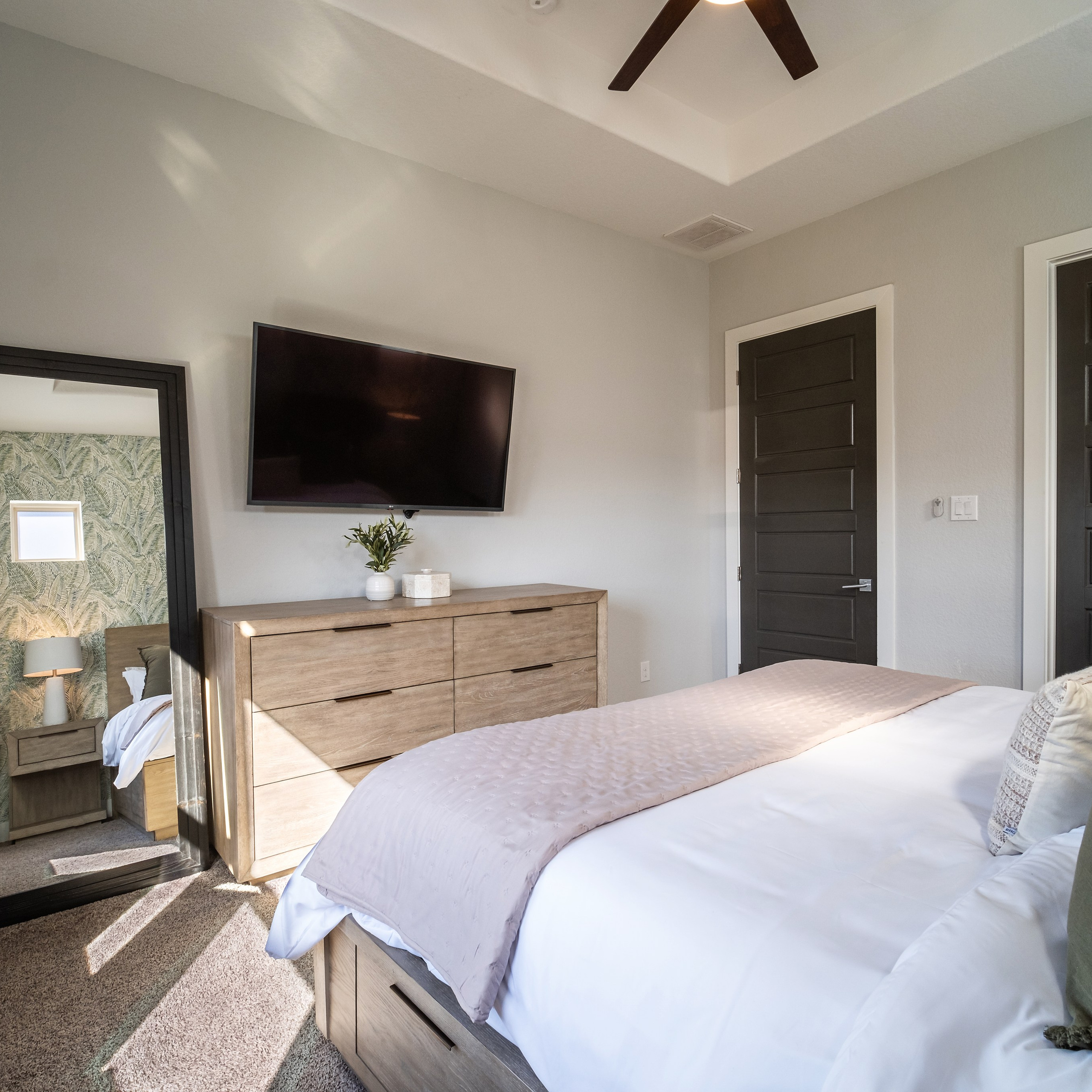 Luxury bedroom interior design photography Austin Texas