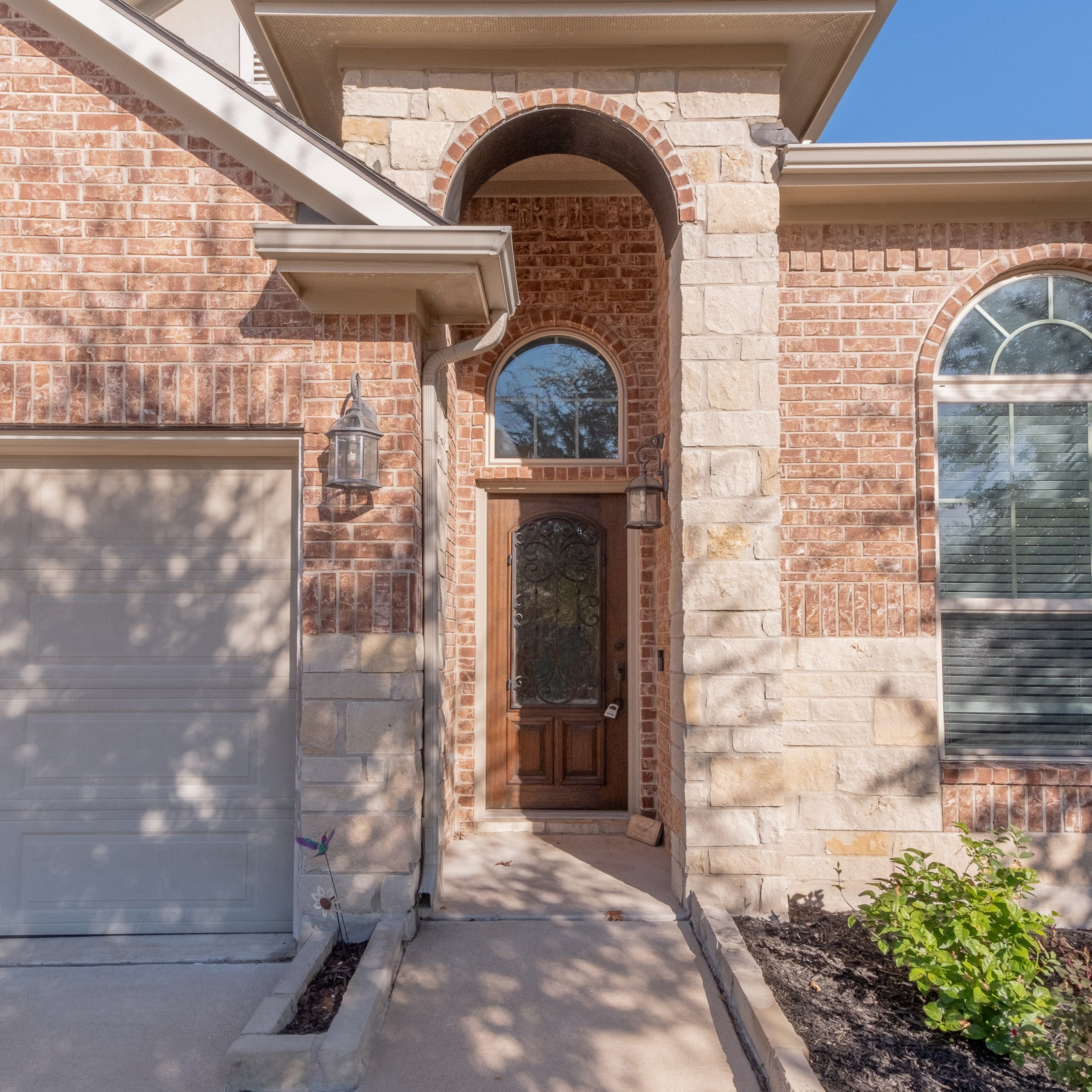 Modern residential home exterior real estate photo  Austin Texas