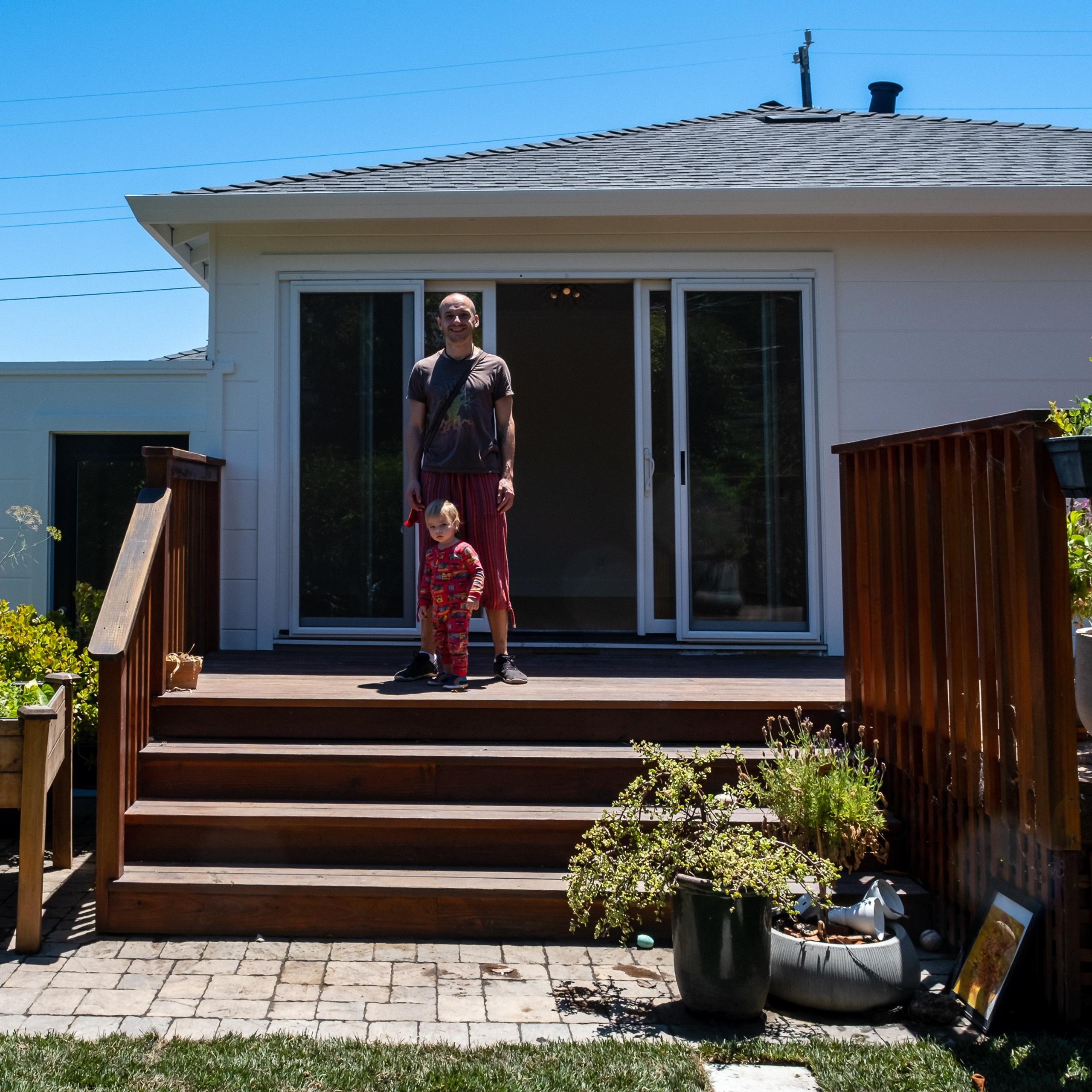 Modern residential home exterior real estate photo  Austin Texas