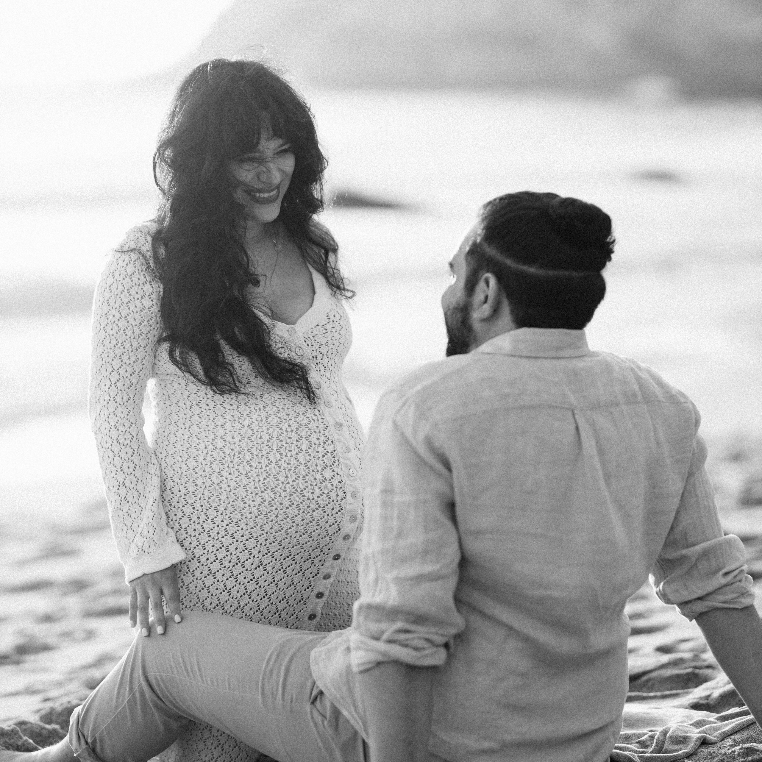 Gray Whale Cove State Beach Maternity Photo Session