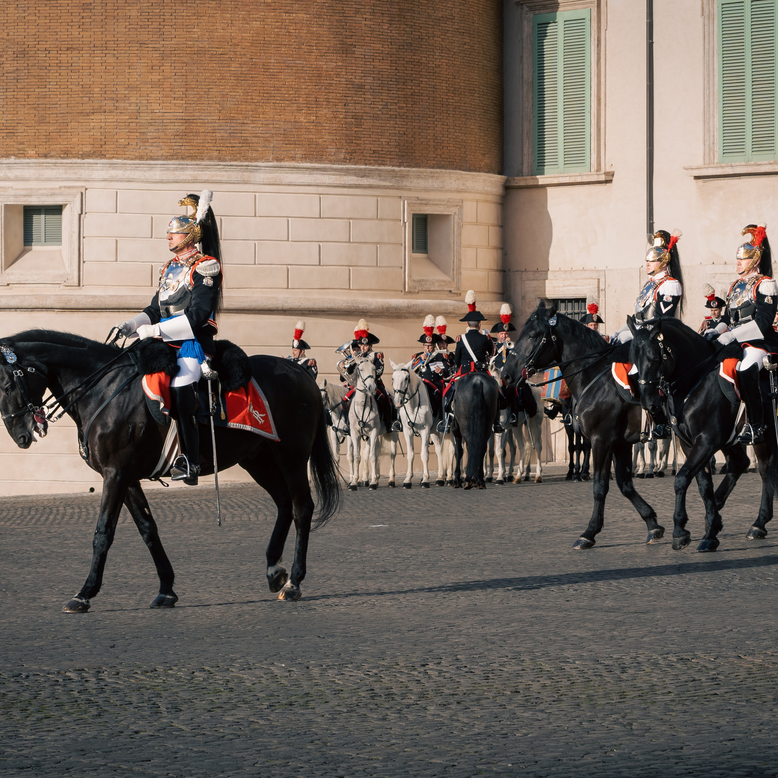 Cambio della Guardia Reggimento Corazzieri. Fotografo romano!