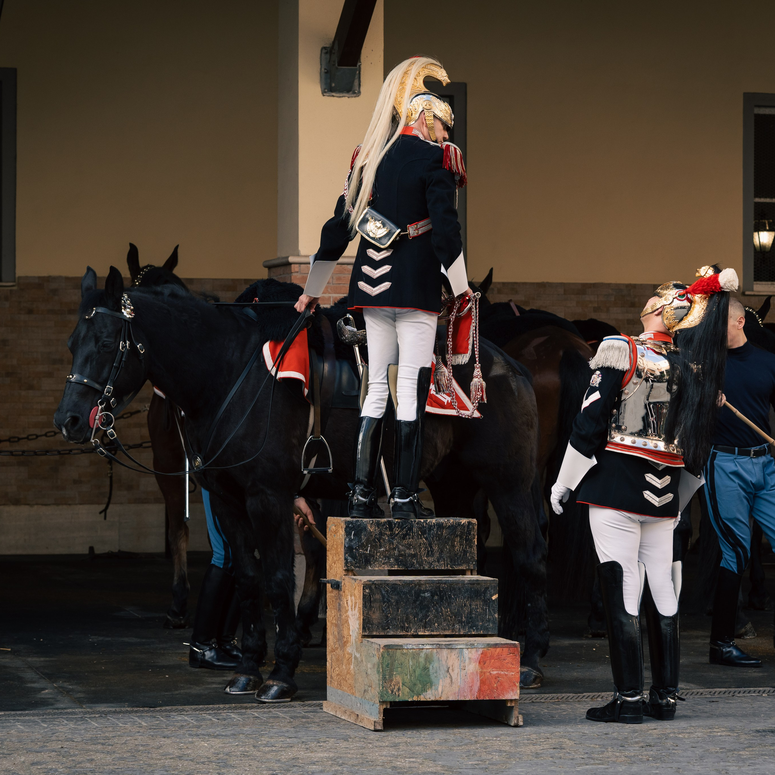 Cambio della Guardia Reggimento Corazzieri. Fotografo romano!