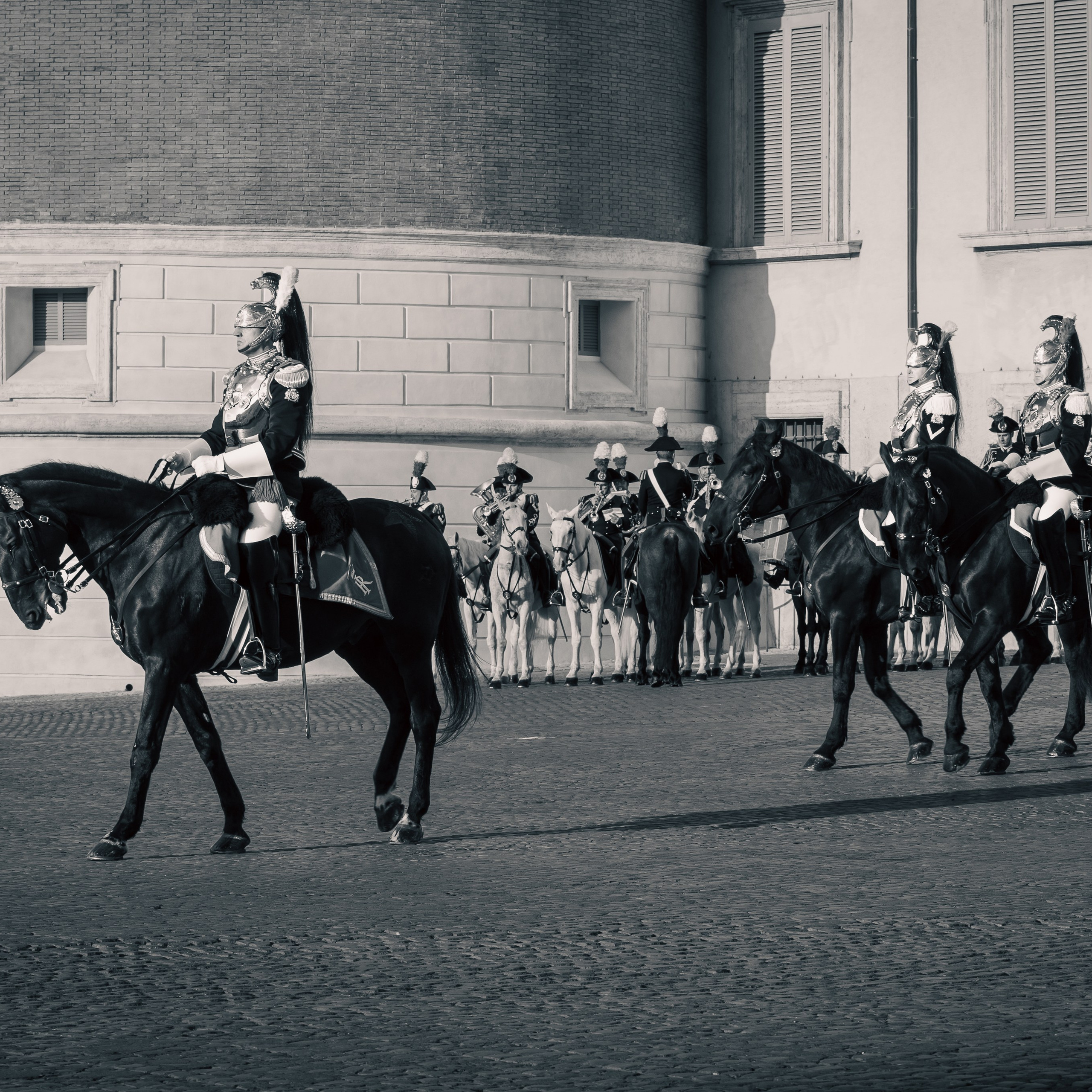 Cambio della Guardia Reggimento Corazzieri. Fotografo romano!