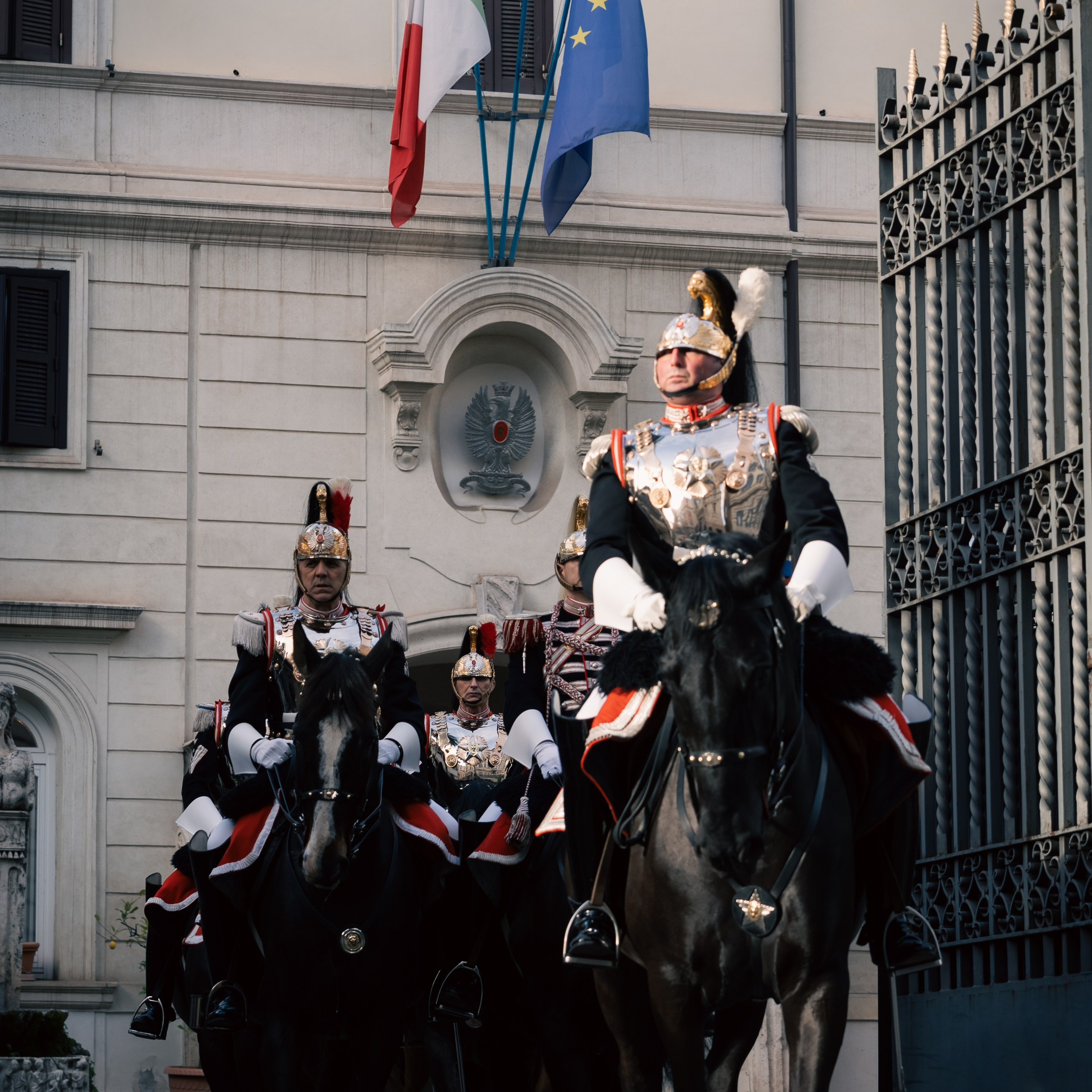 Cambio della Guardia Reggimento Corazzieri. Fotografo romano!