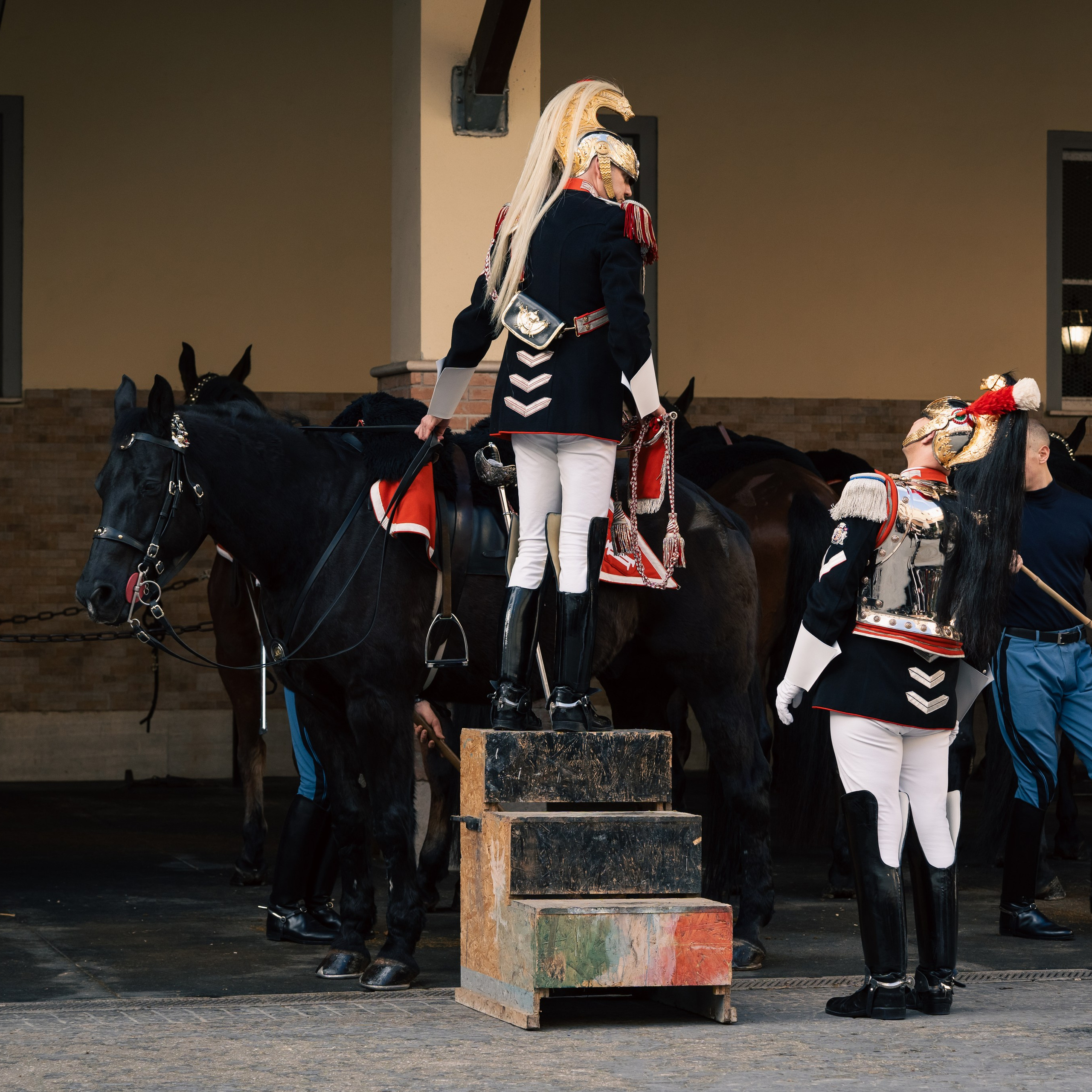 Cambio della Guardia Reggimento Corazzieri. Fotografo romano!