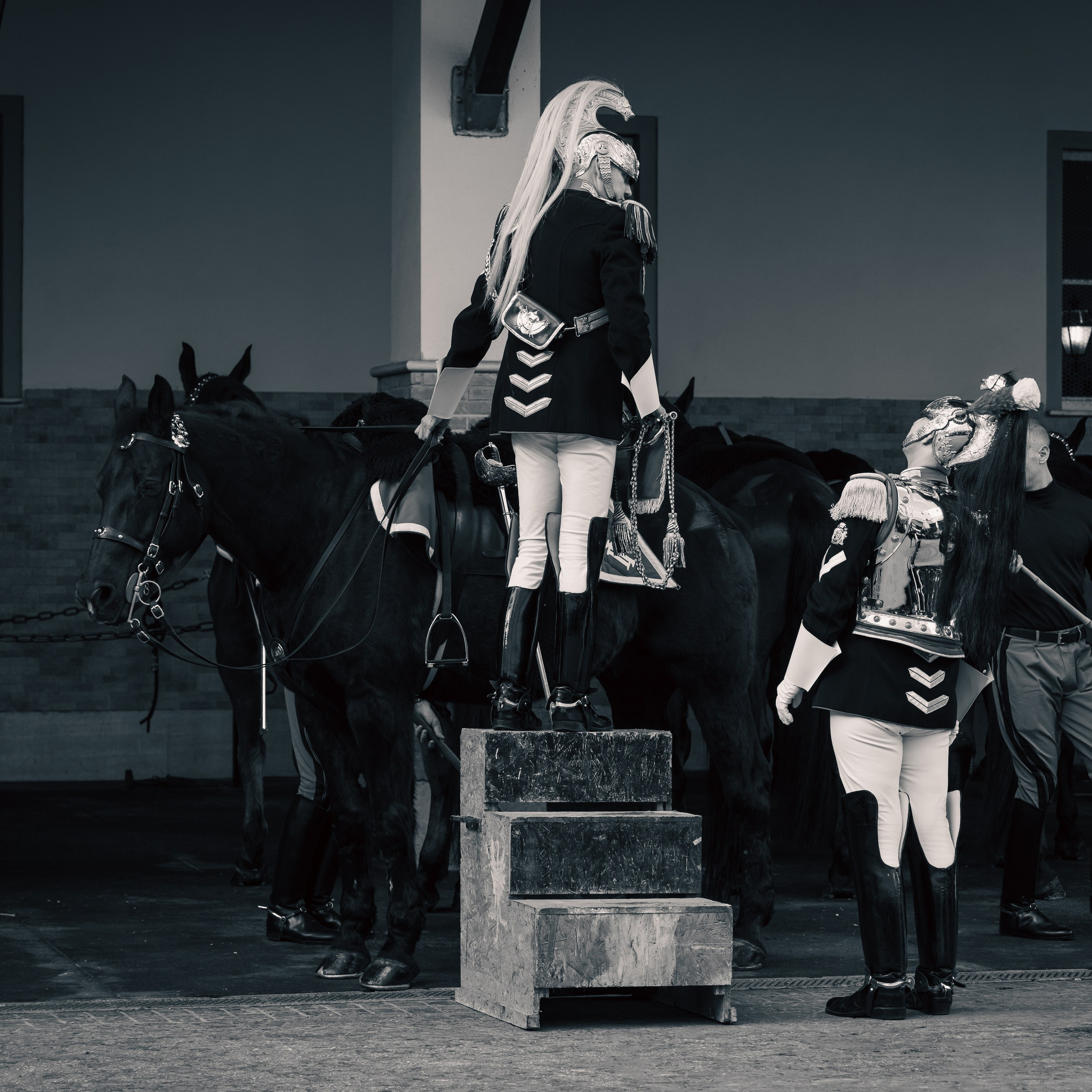 Cambio della Guardia Reggimento Corazzieri. Fotografo romano!