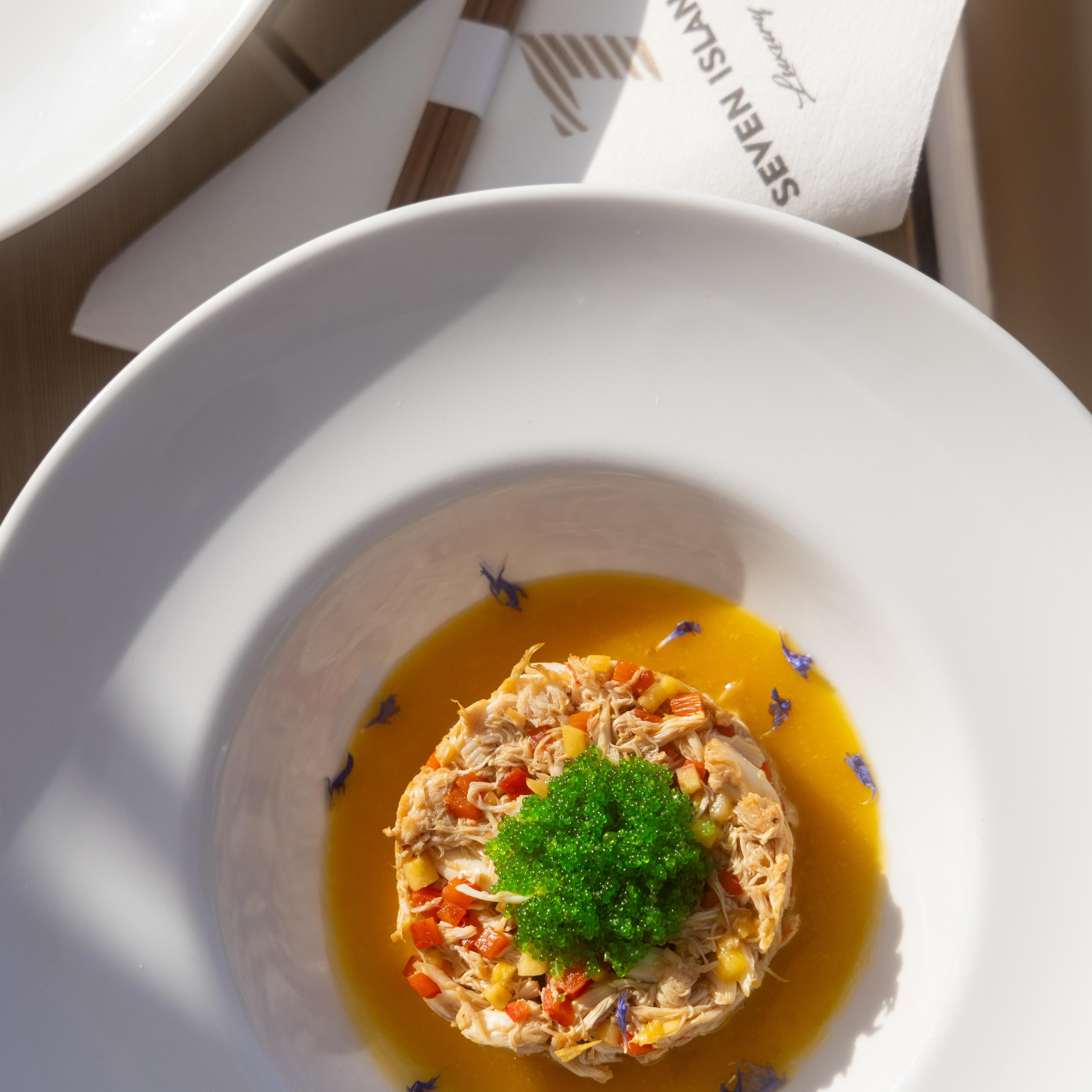 Professional food photography capturing gourmet dishes, creative food styling, and authentic dining experiences with a luxury aesthetic.