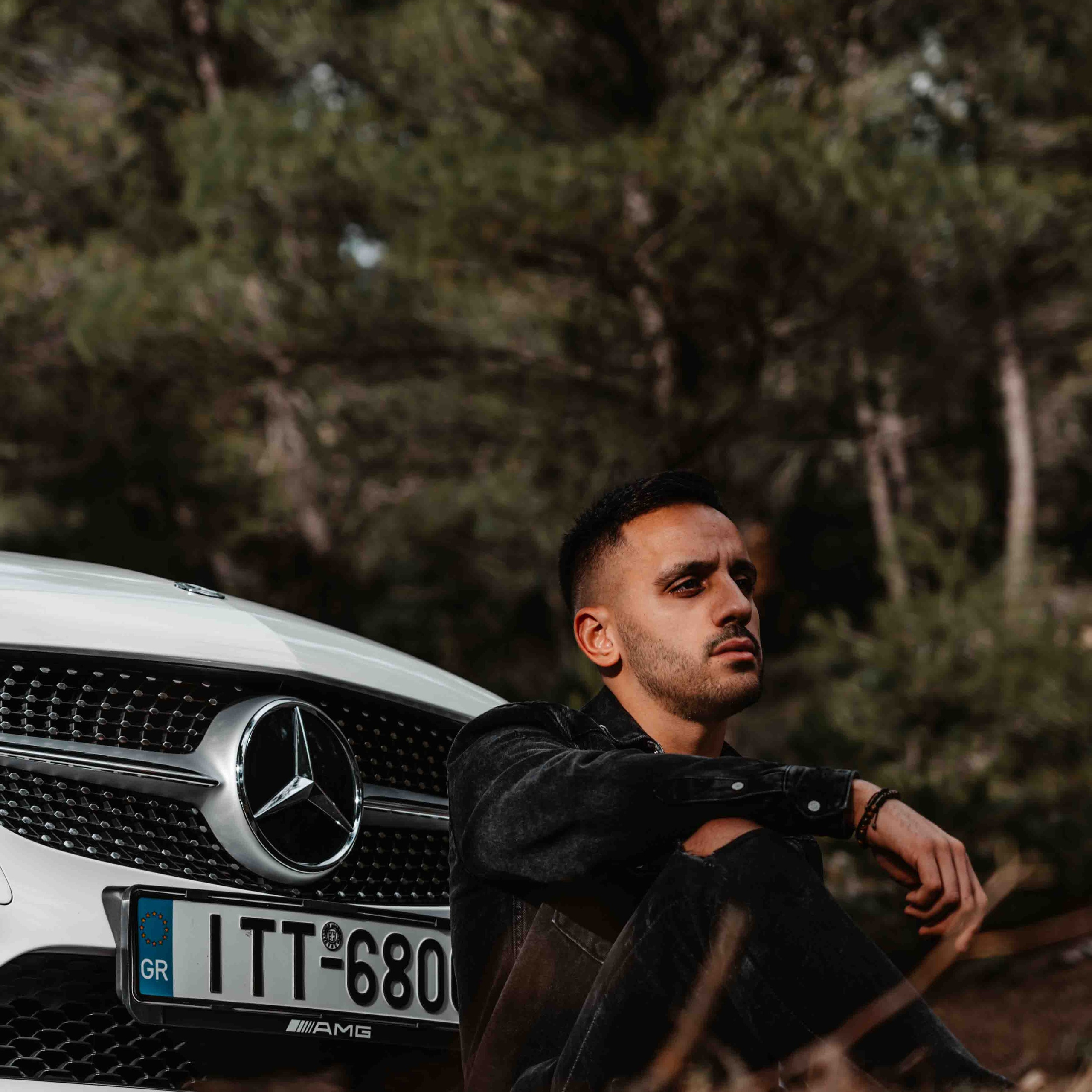 Automotive photography showcasing a luxury car with cinematic lighting and dynamic composition.