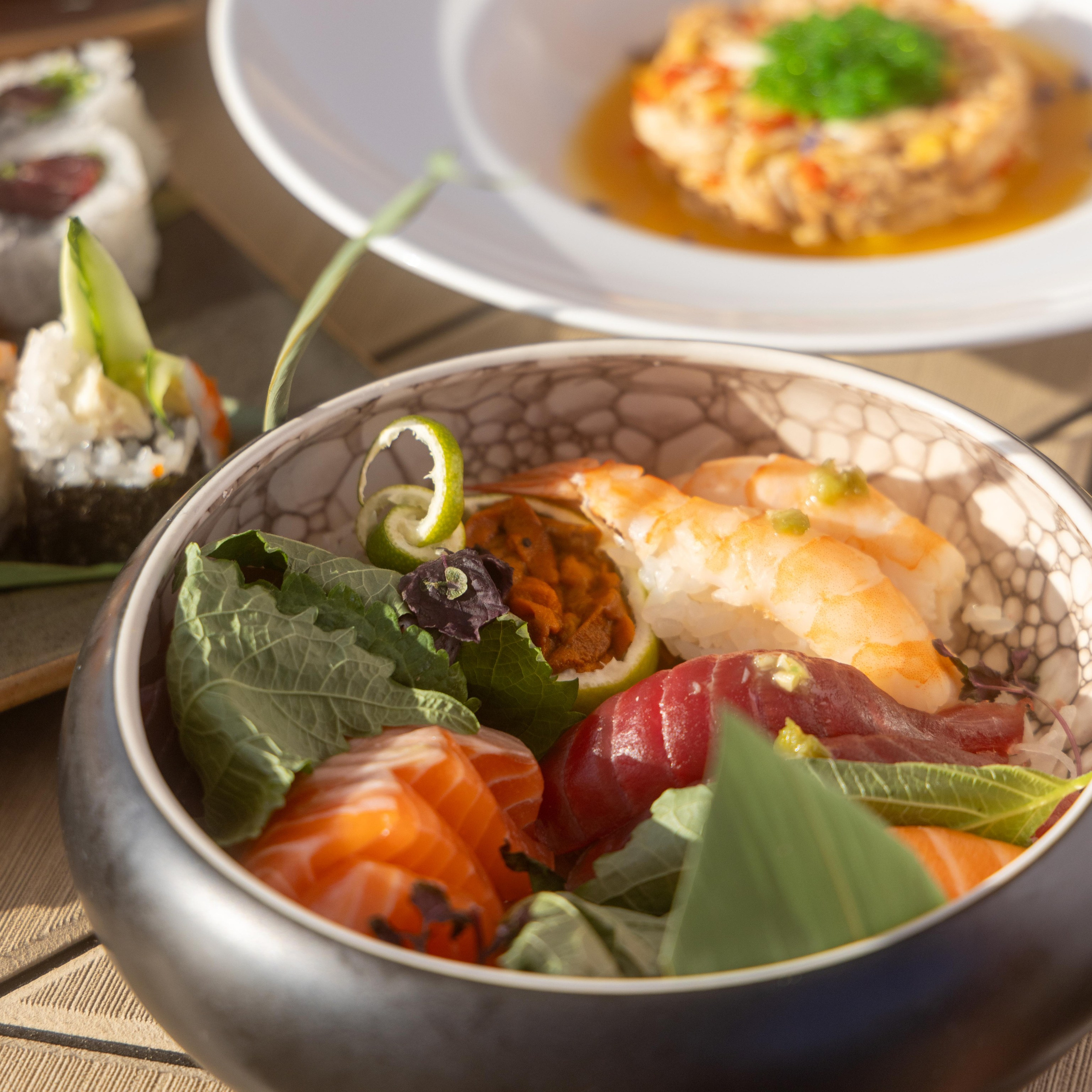 Professional food photography capturing gourmet dishes, creative food styling, and authentic dining experiences with a luxury aesthetic.