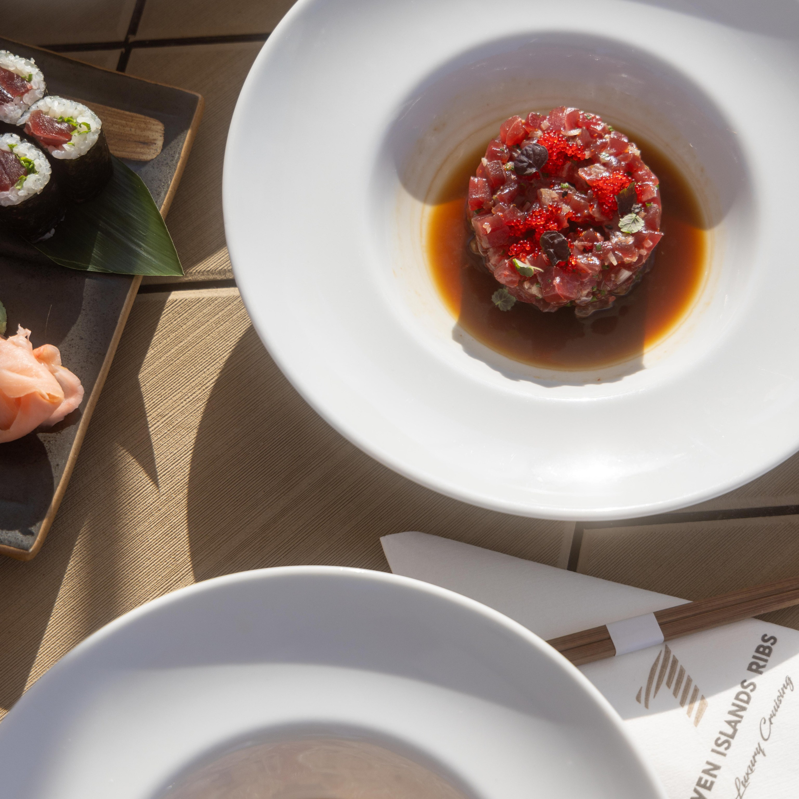 Professional food photography capturing gourmet dishes, creative food styling, and authentic dining experiences with a luxury aesthetic.