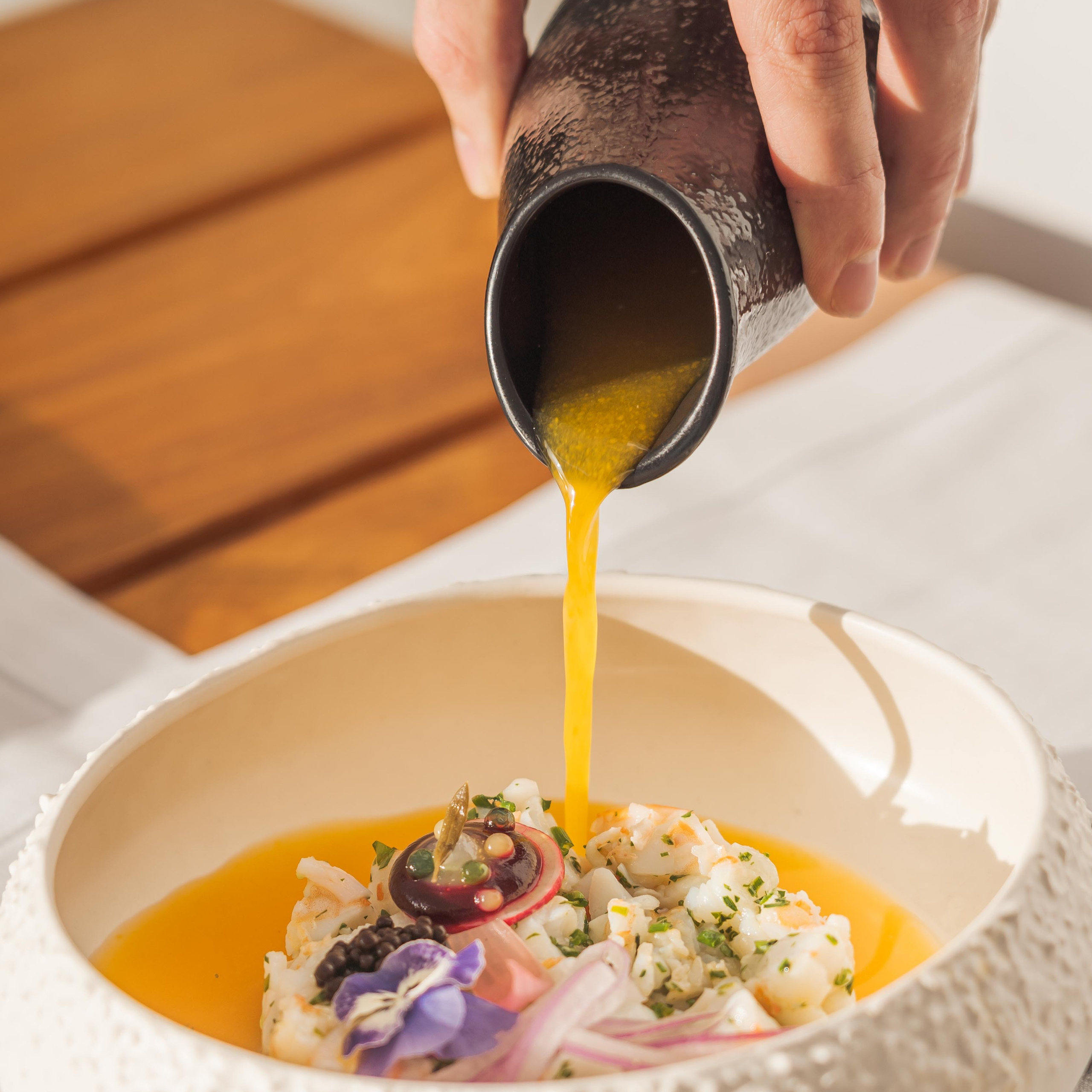 Professional food photography capturing gourmet dishes, creative food styling, and authentic dining experiences with a luxury aesthetic.