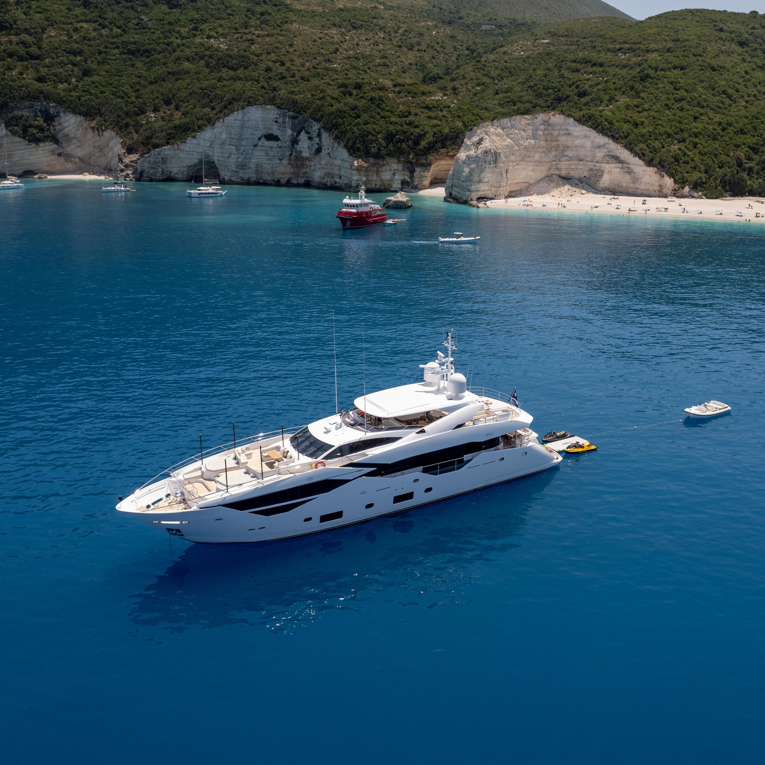 Luxury yacht drone and lifestyle photography capturing elegant details and sea experience.