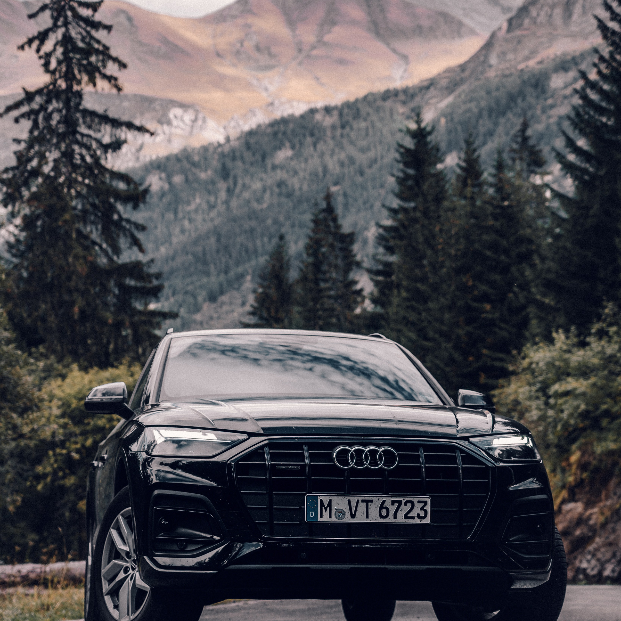 Automotive photography showcasing a luxury car with cinematic lighting and dynamic composition.