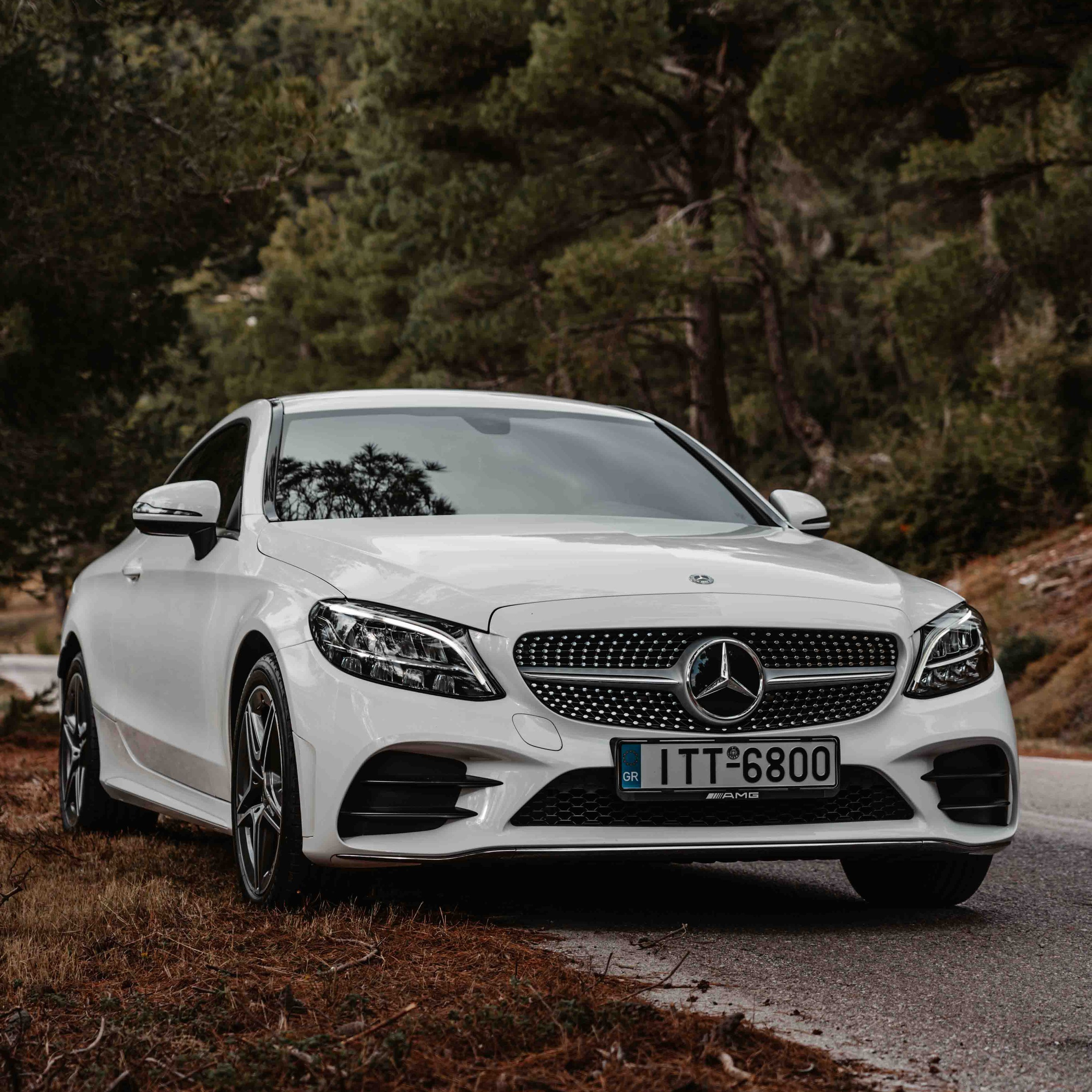 Automotive photography showcasing a luxury car with cinematic lighting and dynamic composition.