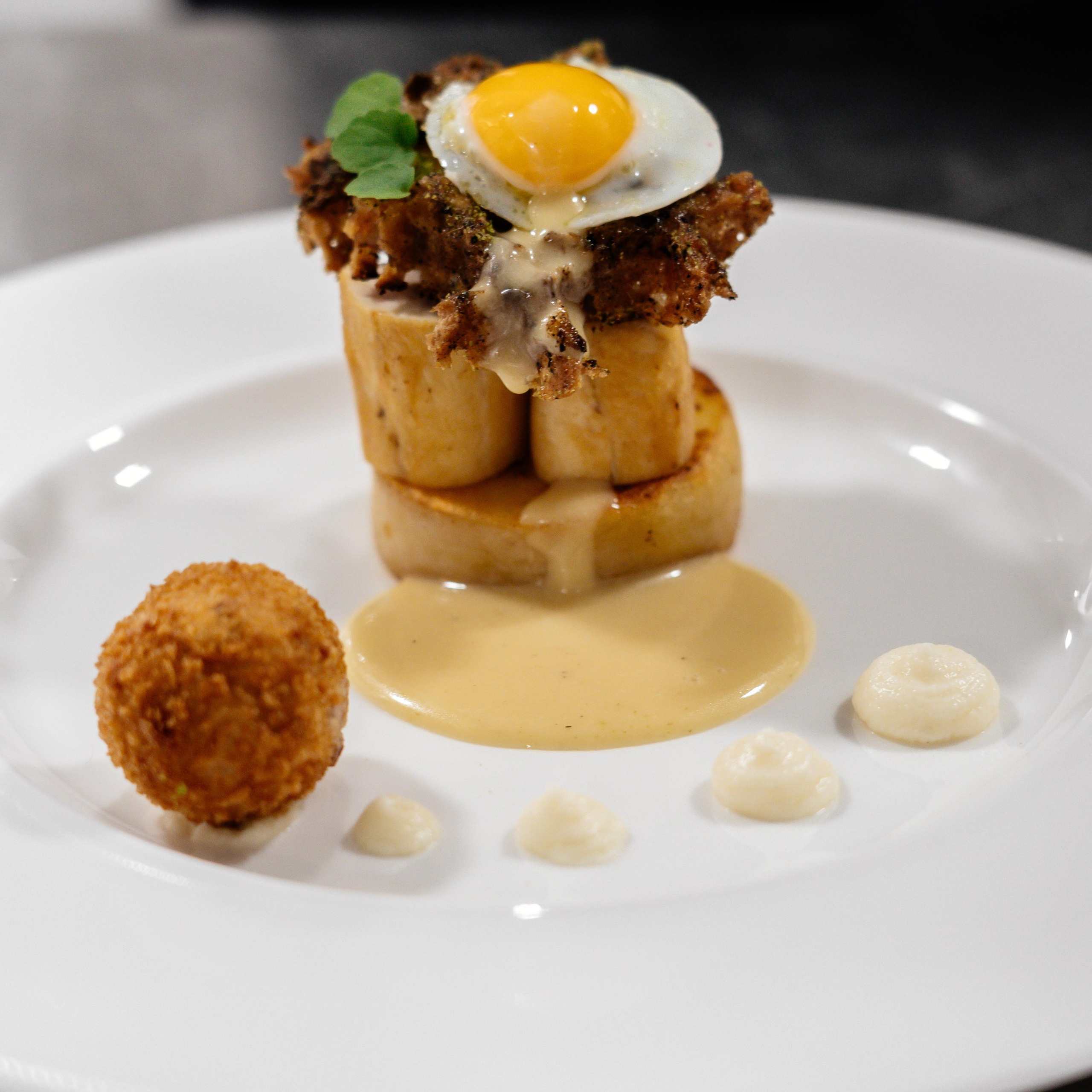 Professional food photography capturing gourmet dishes, creative food styling, and authentic dining experiences with a luxury aesthetic.