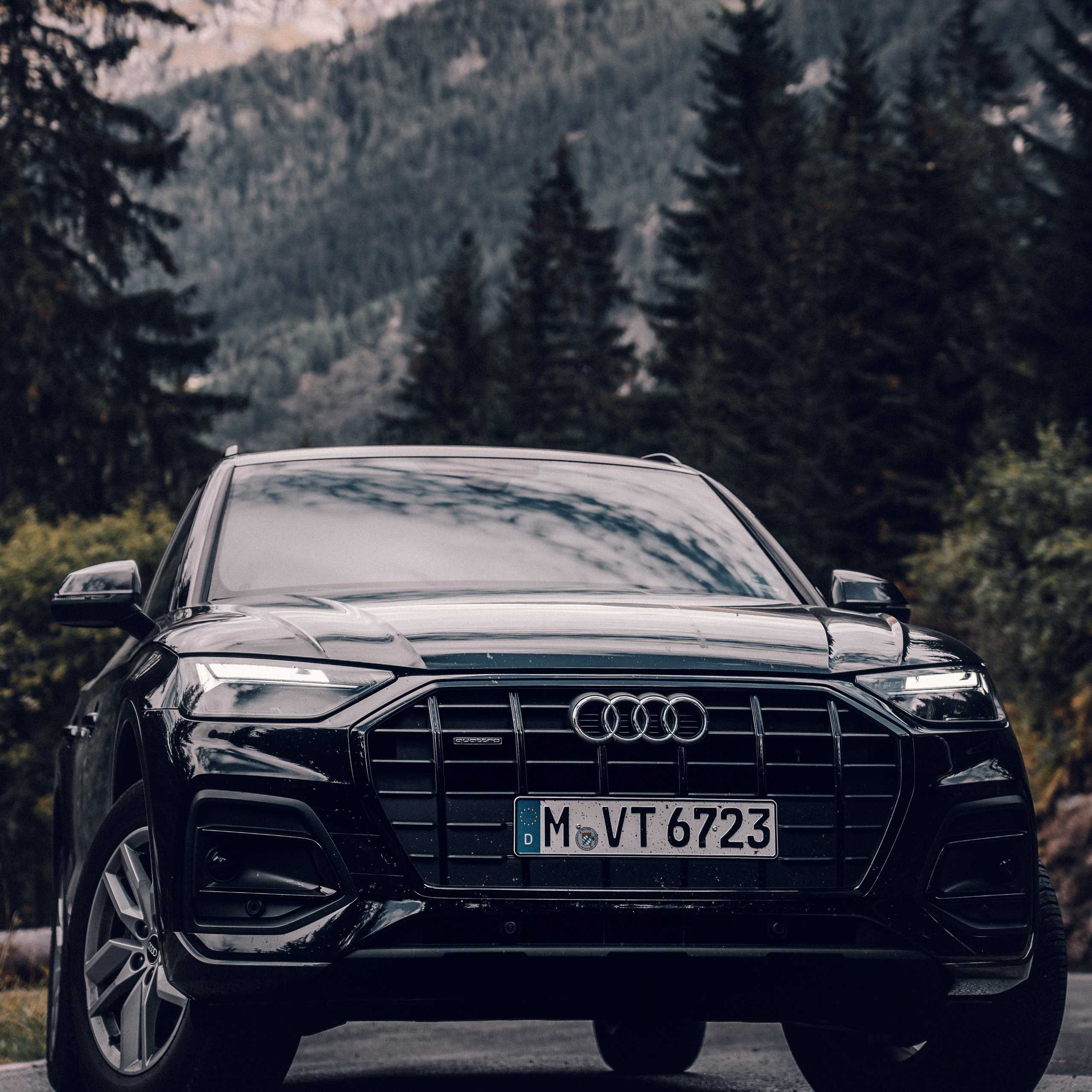 Automotive photography showcasing a luxury car with cinematic lighting and dynamic composition.