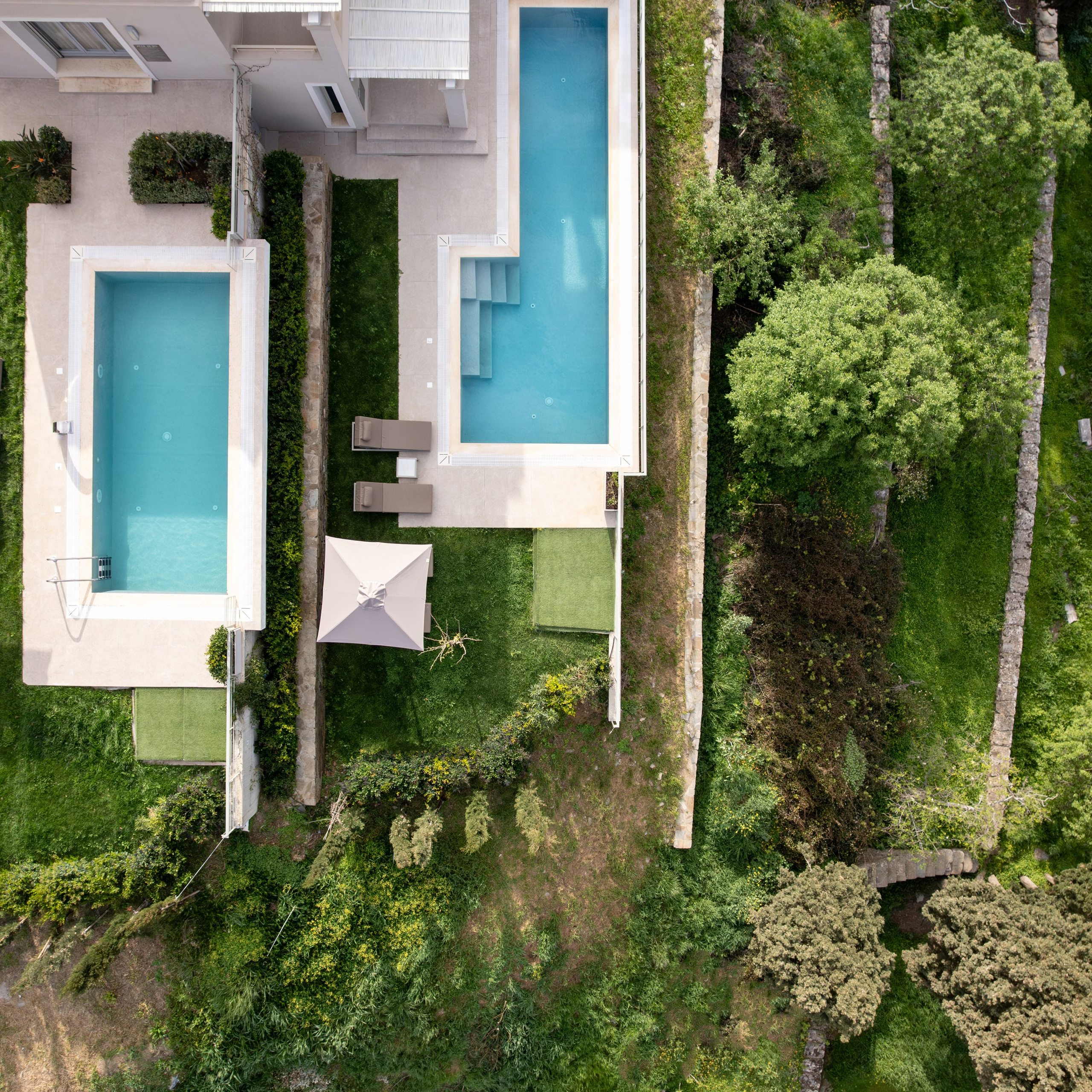 Real estate photography showcasing a luxury property with cinematic drone and architectural lighting.