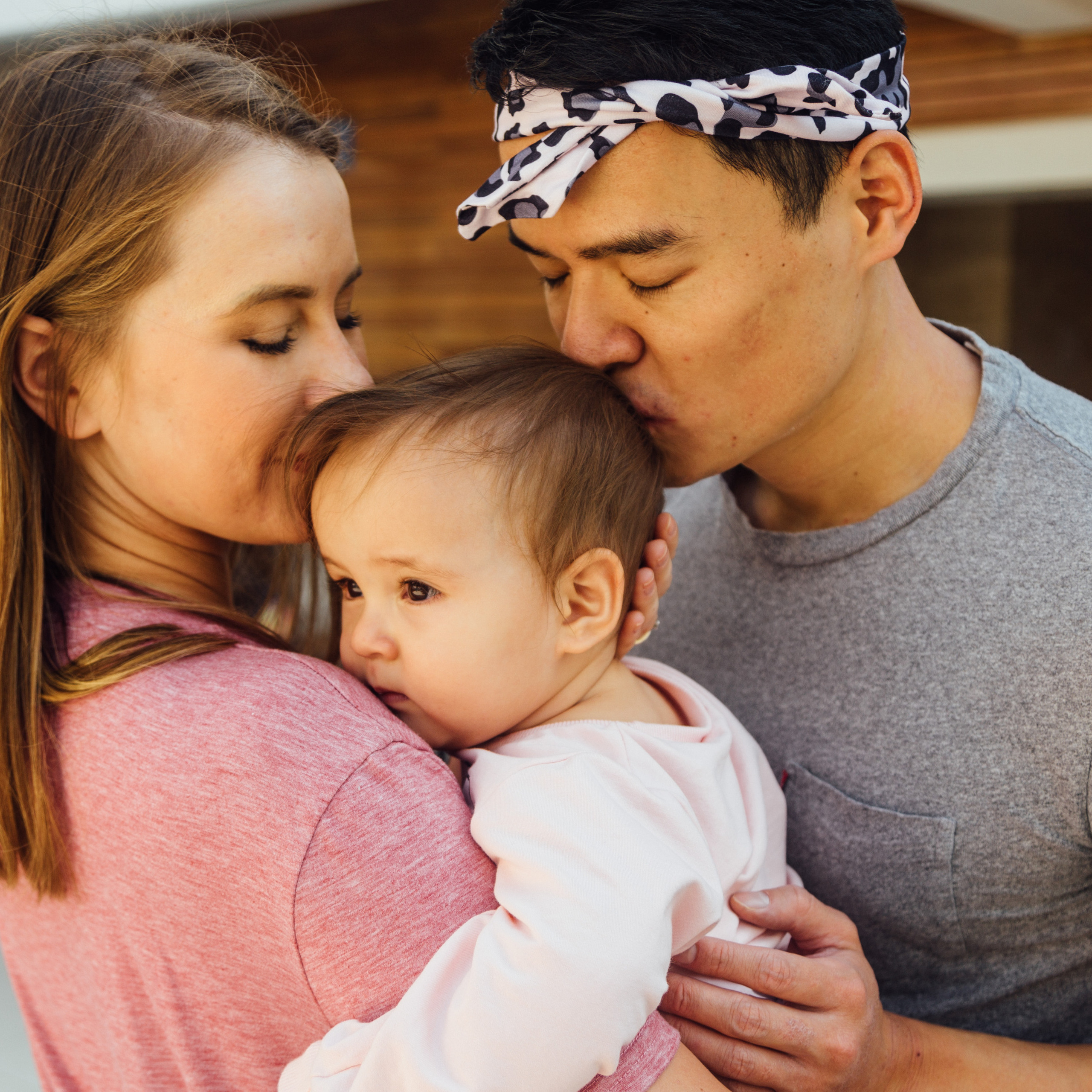 Little Kira with parents