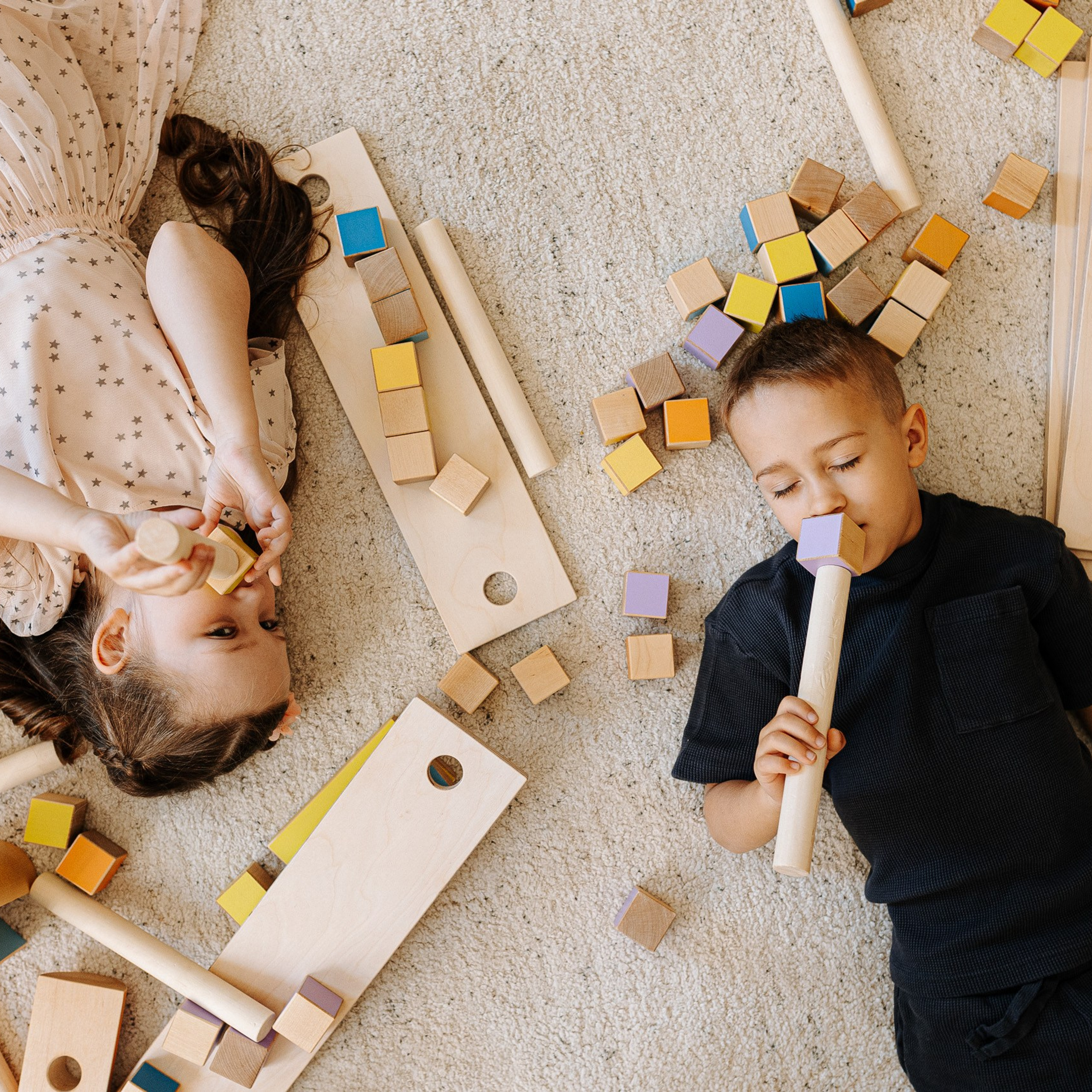 Bērnu koka kluči YaToys