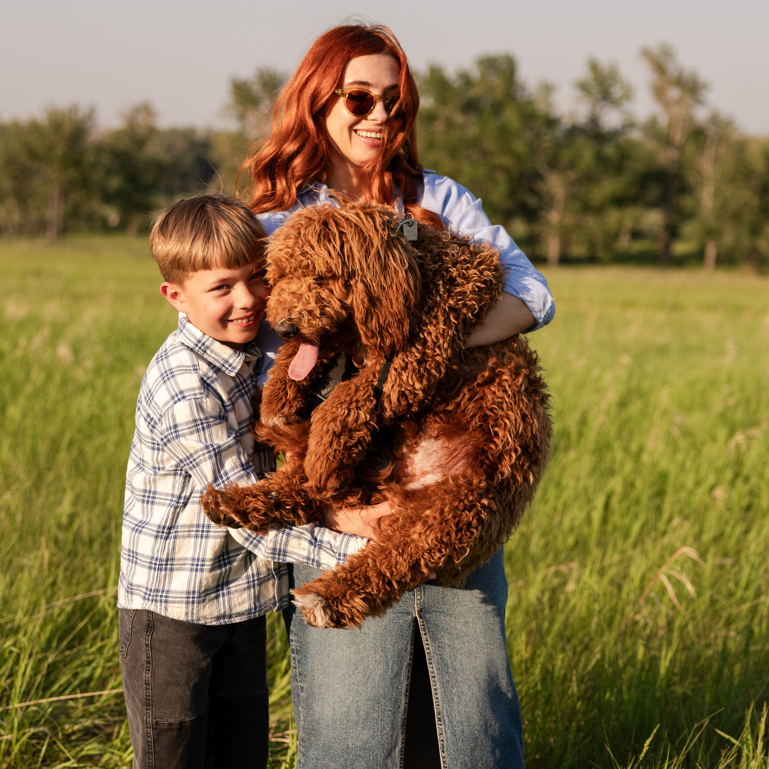 Anna Platon and Bobik