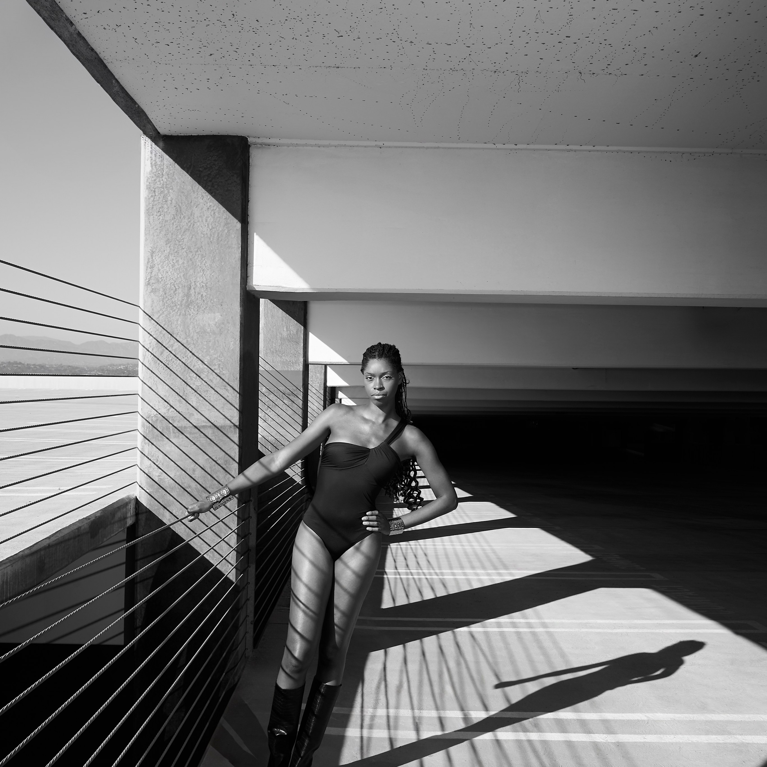 Fashion photoshoot in Downtown Los Angeles