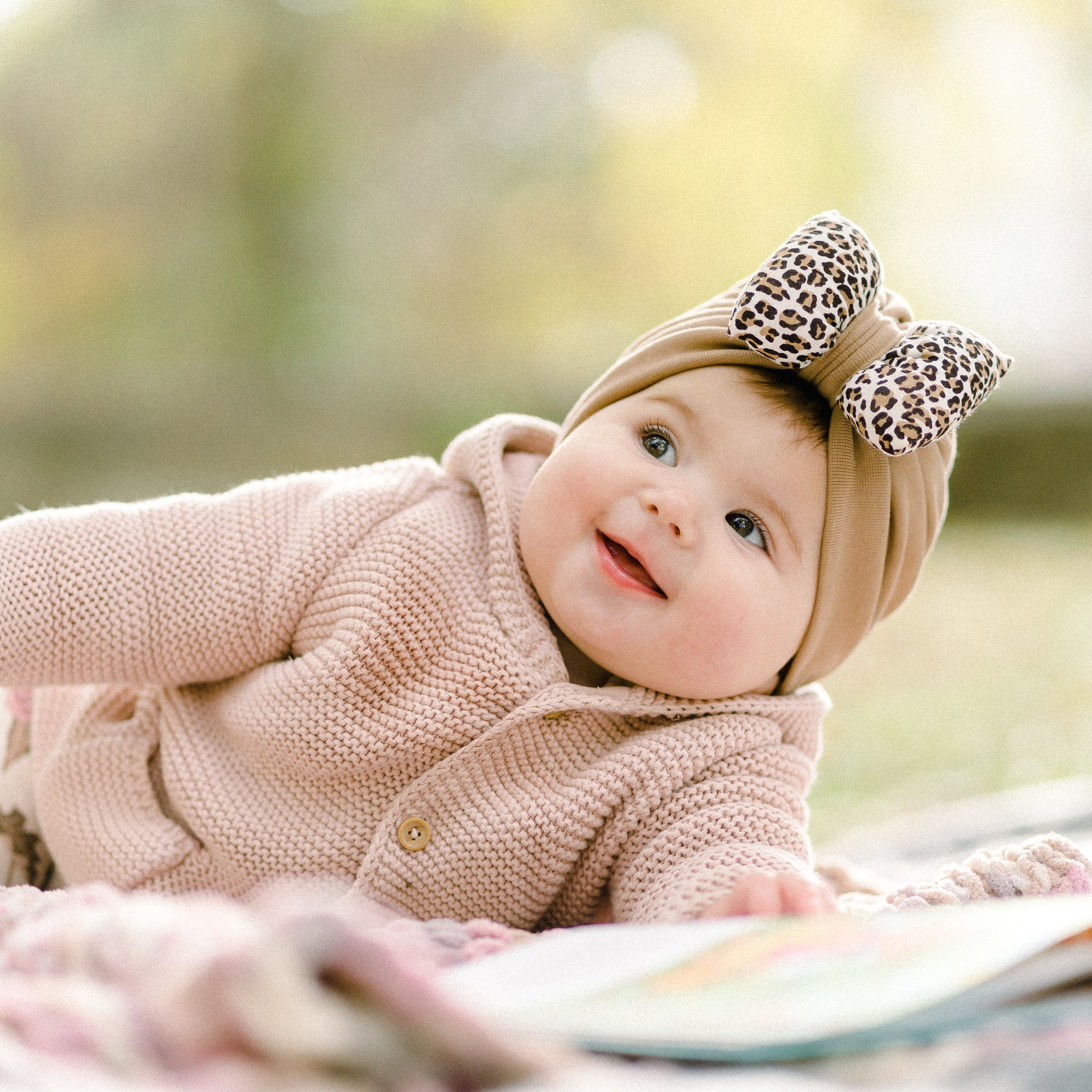 Family walk in the park
