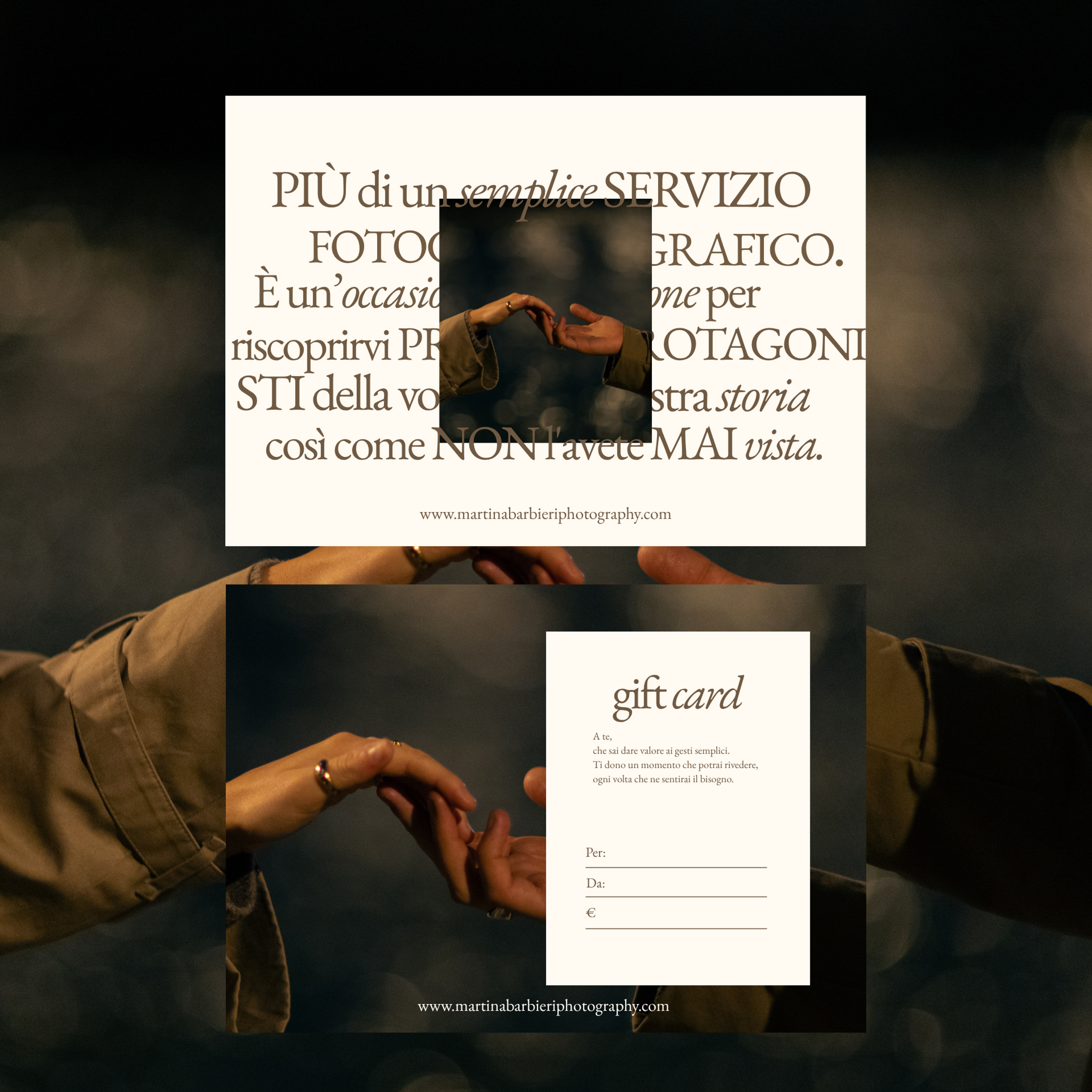 Gift Card. Fotografo a Bologna Martina Barbieri