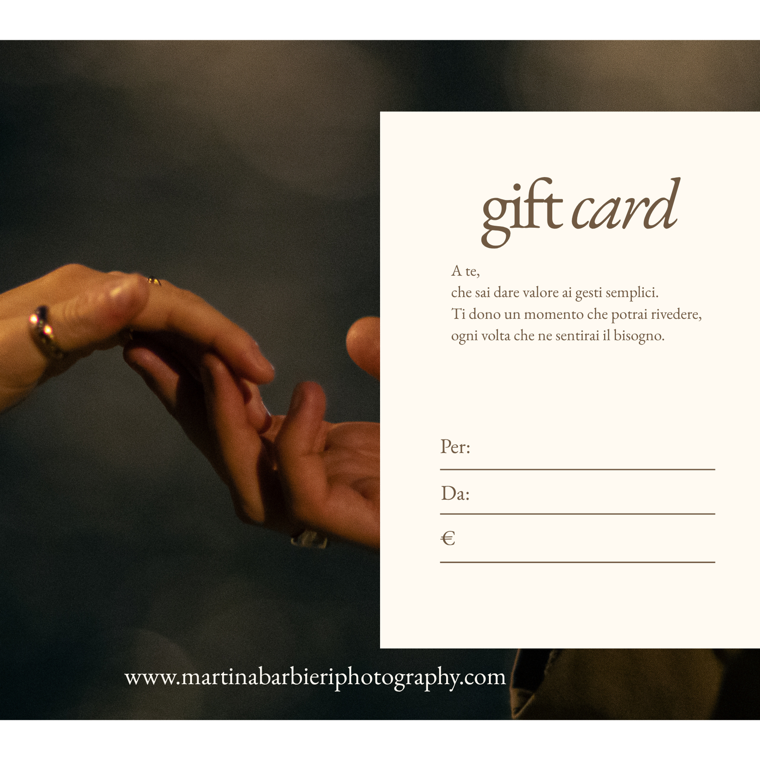Gift Card 🇫🇷. Fotografo a Bologna Martina Barbieri